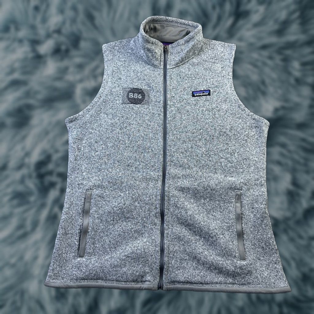 Patagonia Patagonia Vest Womens Large Gray Full Zip Outdoor Fleece 25887 Better Sweater Coat Bomber Style Size L / US 10 / IT 46 - 1 Thumbnail