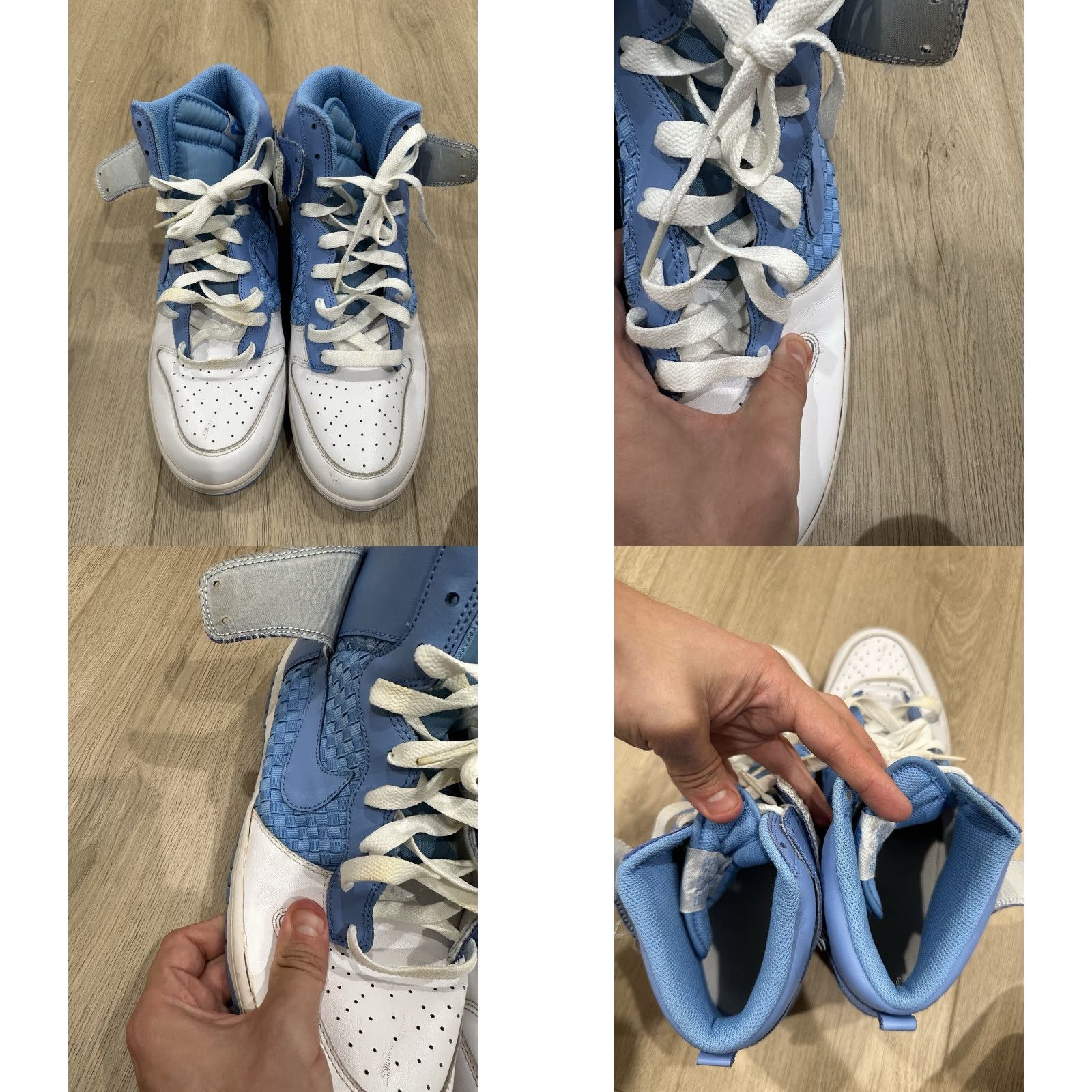 Nike VINTAGE? Nike Dunk High University Blue Shoe Size 13 Men Blue 13 Nike Dunk High Top Sneakers Men's 13 Nike Dunk Sneaker Size US 13 / EU 46 - 8 Thumbnail