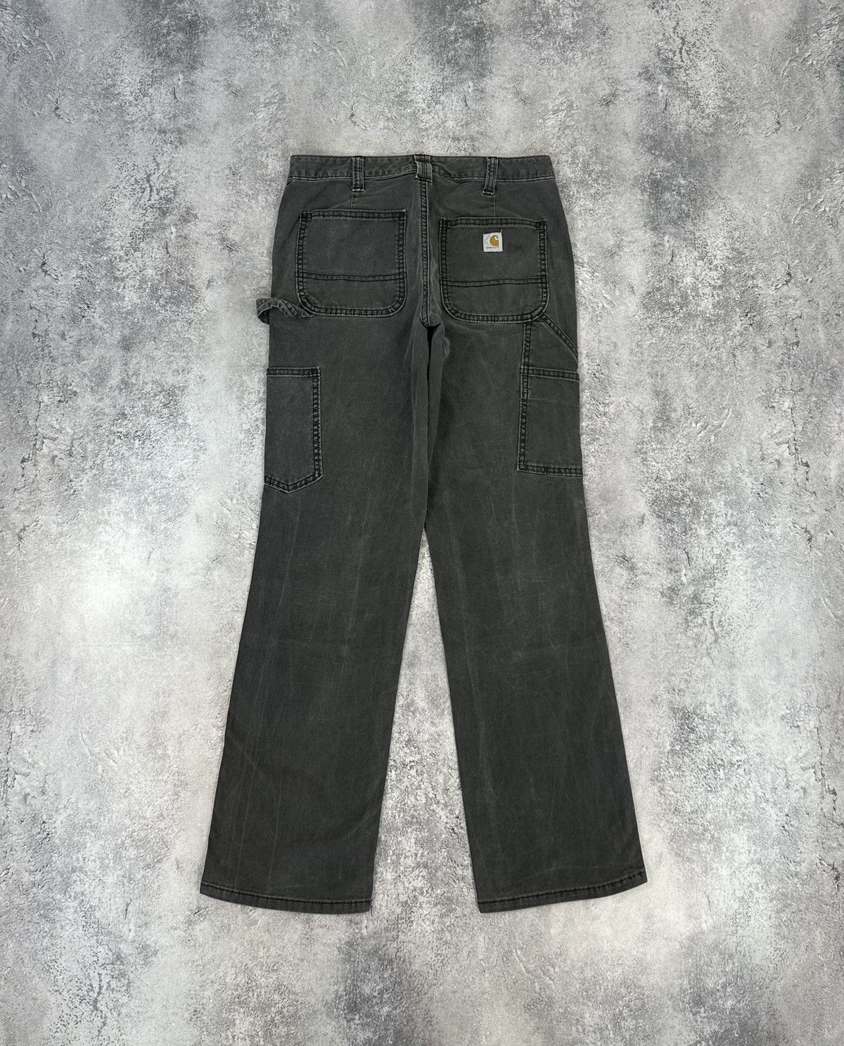 Carhartt Vintage Carhartt Double Knee USA Faded Black Carpenter Pants Size US 30 / EU 46 - 2 Thumbnail
