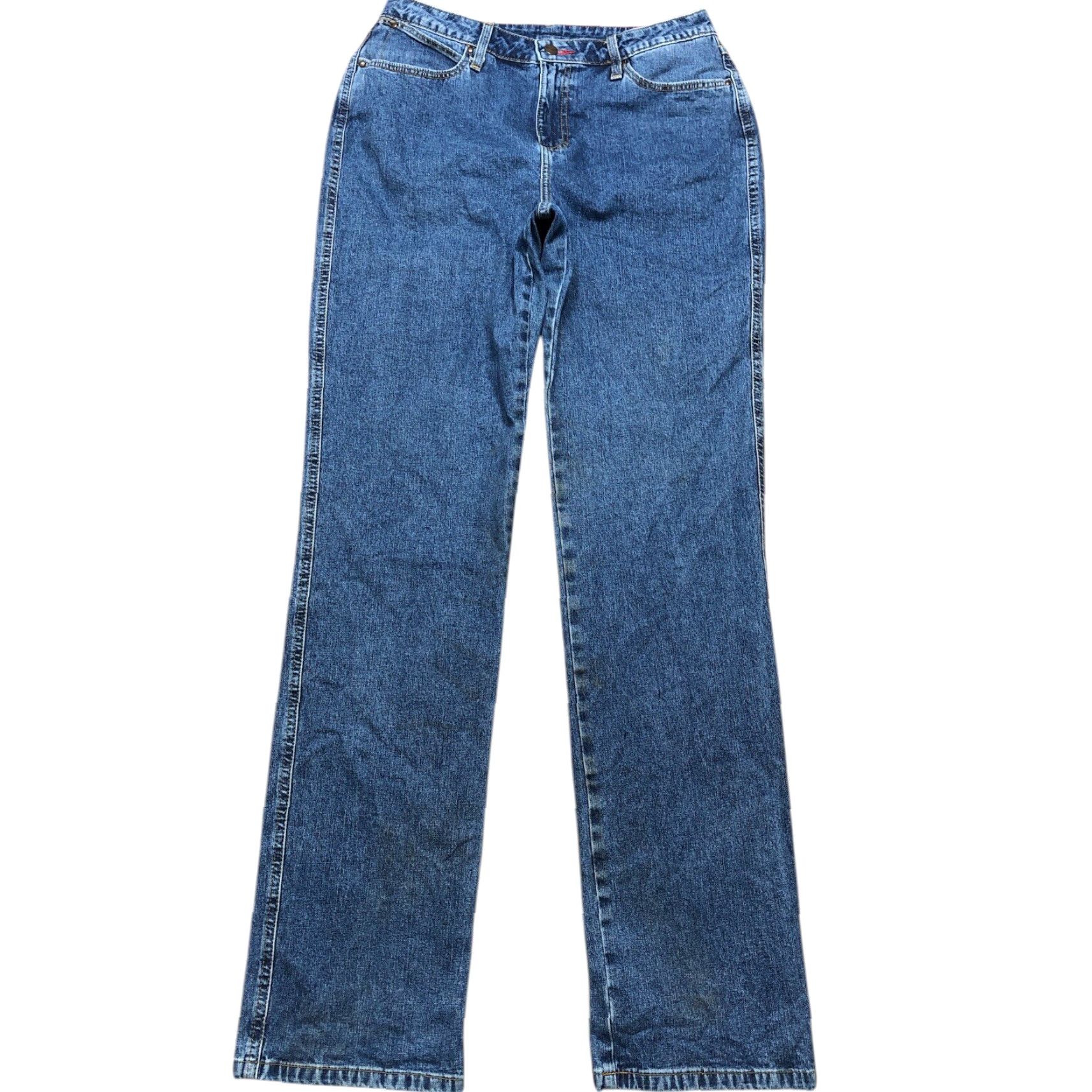 Wrangler Vtg Wrangler Cowboy Cut Slim High Rise Jeans 18MWZ Womens 9 X 35 Blue Western Slim Jeans Womens 9 X35 Blue Size 30" / US 8 / IT 44 - 6 Thumbnail