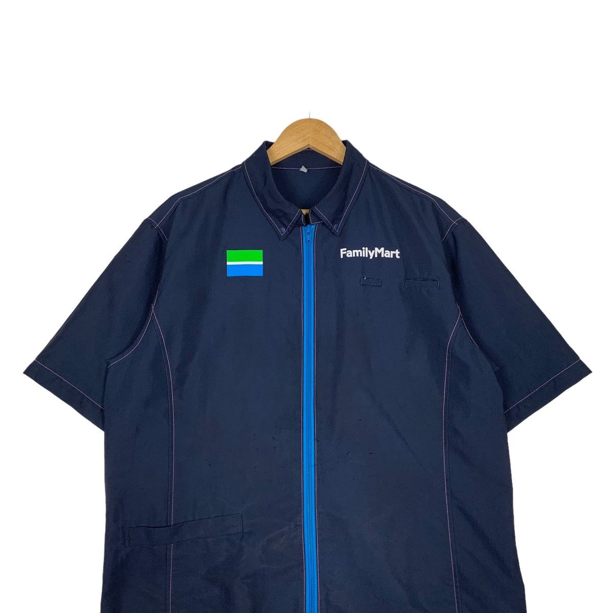 Vintage FAMILY MART Short Sleeve Work Uniform Jacket #1040-C47 Size US L / EU 52-54 / 3 - 2 Thumbnail