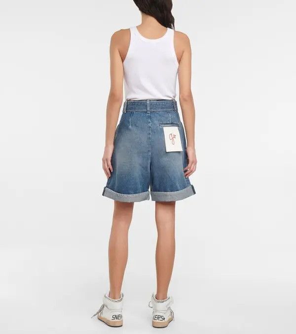 Golden Goose o1y0725 Denim Short in Blue Size 26" / US 2 / IT 38 - 4 Thumbnail