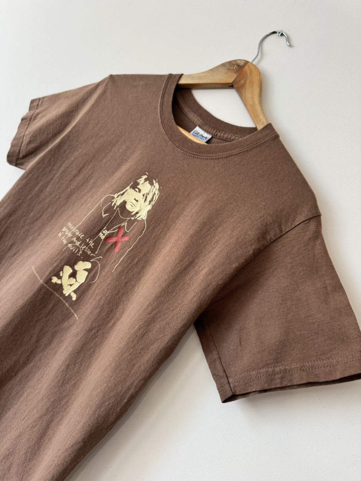 Band Tees Vintage Kurt Cobain 2006 Nirvana Band Rock T-shirt Brown Tee Size US S / EU 44-46 / 1 - 5 Thumbnail