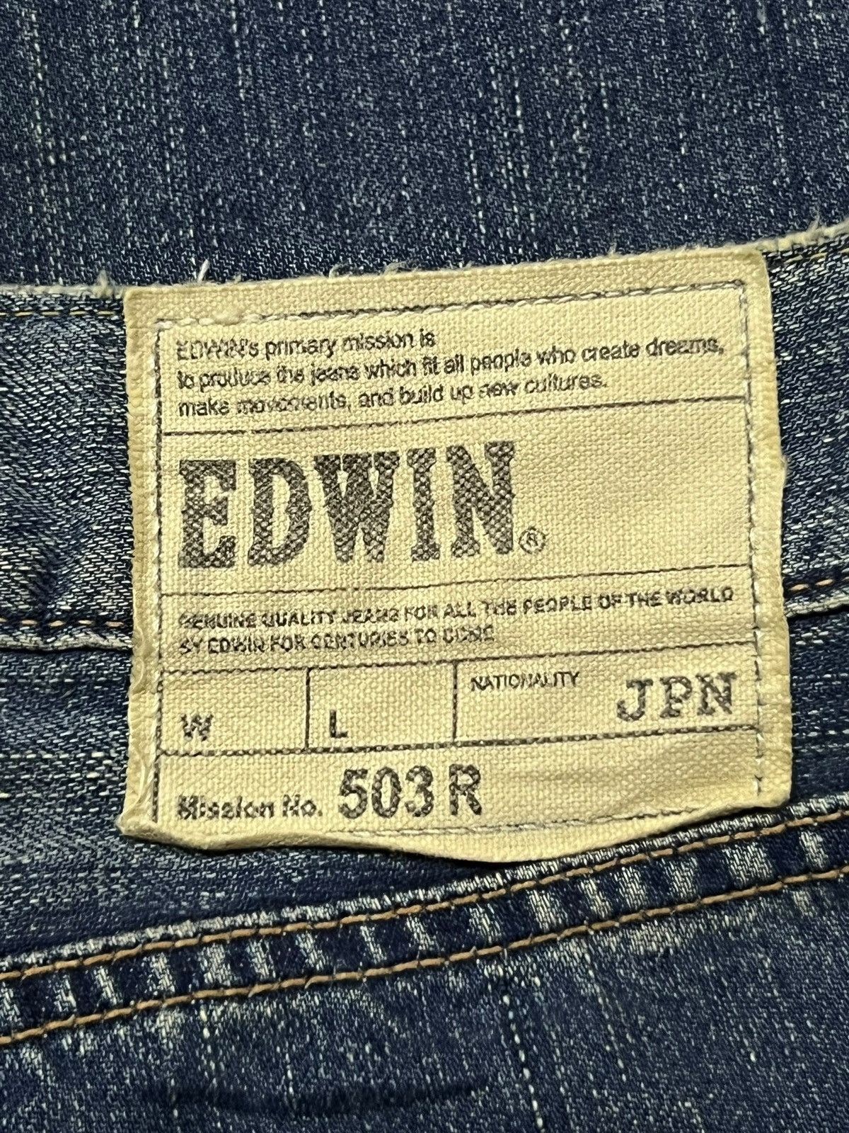 Edwin Vintage Edwin 503R Japan - Faded Wash, Distressed Denim Size US 34 / EU 50 - 11 Thumbnail