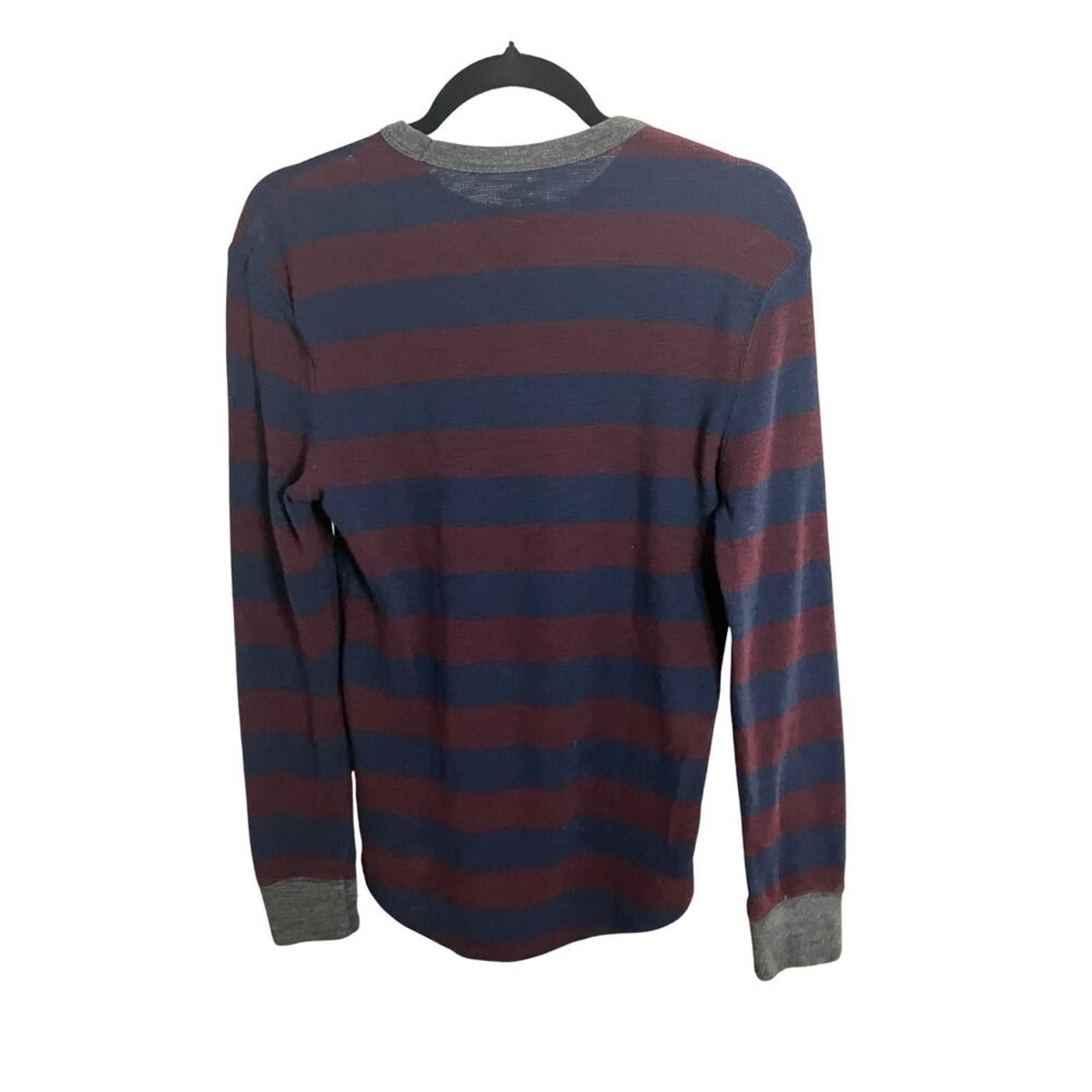American Eagle Outfitters American Eagle Heritage Thermal Knit XS Navy Stripes Size US XS / EU 42 / 0 - 2 Thumbnail