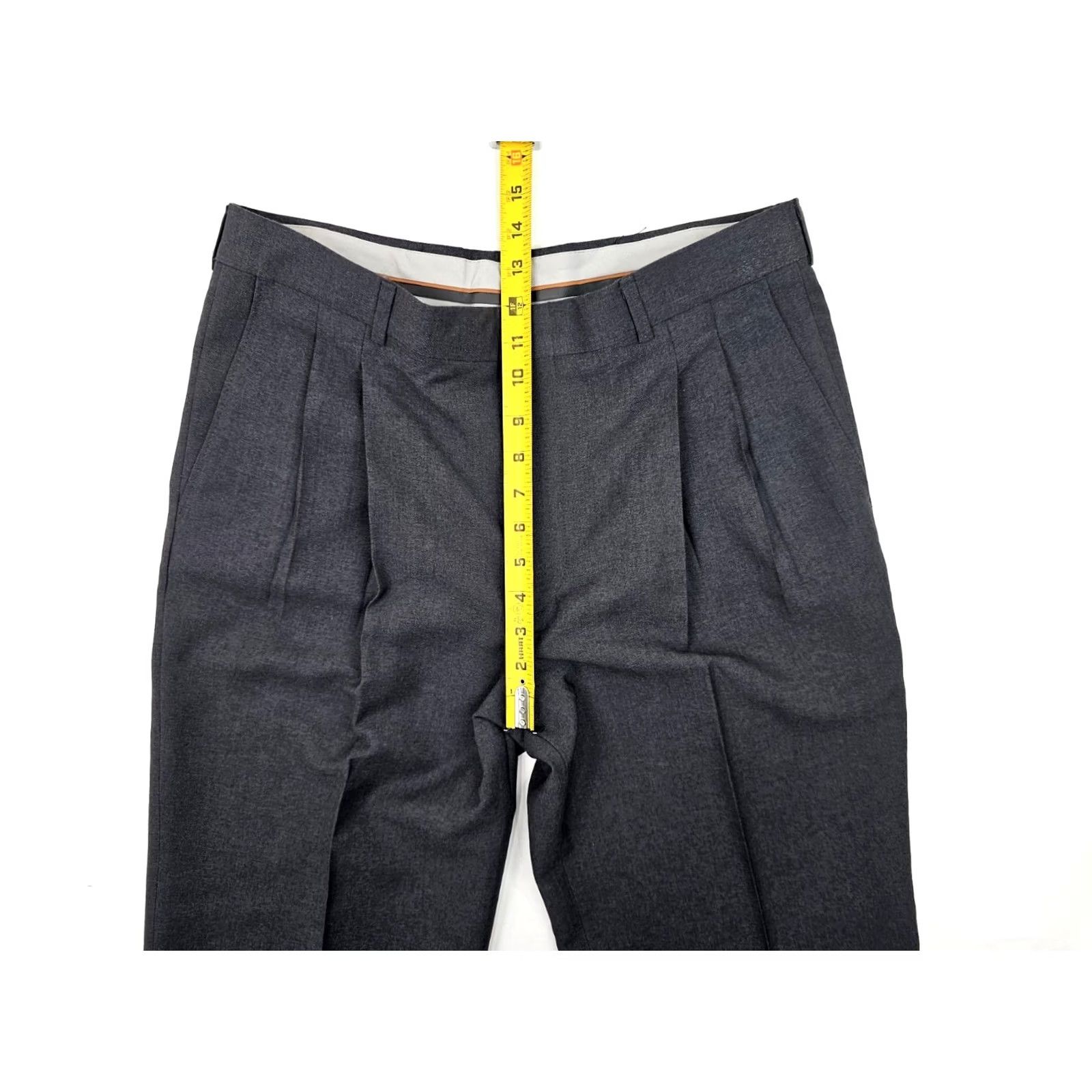 Levi's Vtg Levi's Travelers Wool Blend Pleated Dress Pants Men 35x31 Gray EUC - Casual, Formal, Travel, Dress Pants, Levi's, Vintage, 90s, Mens Size US 35 - 4 Thumbnail