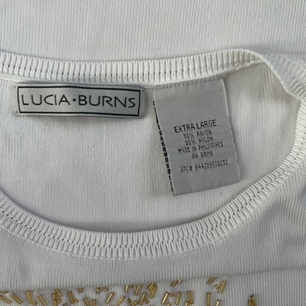 Vintage Vintage Lucia Burns gold beaded celestial sun rayon blouse Size XL / US 12-14 / IT 48-50 - 7 Thumbnail
