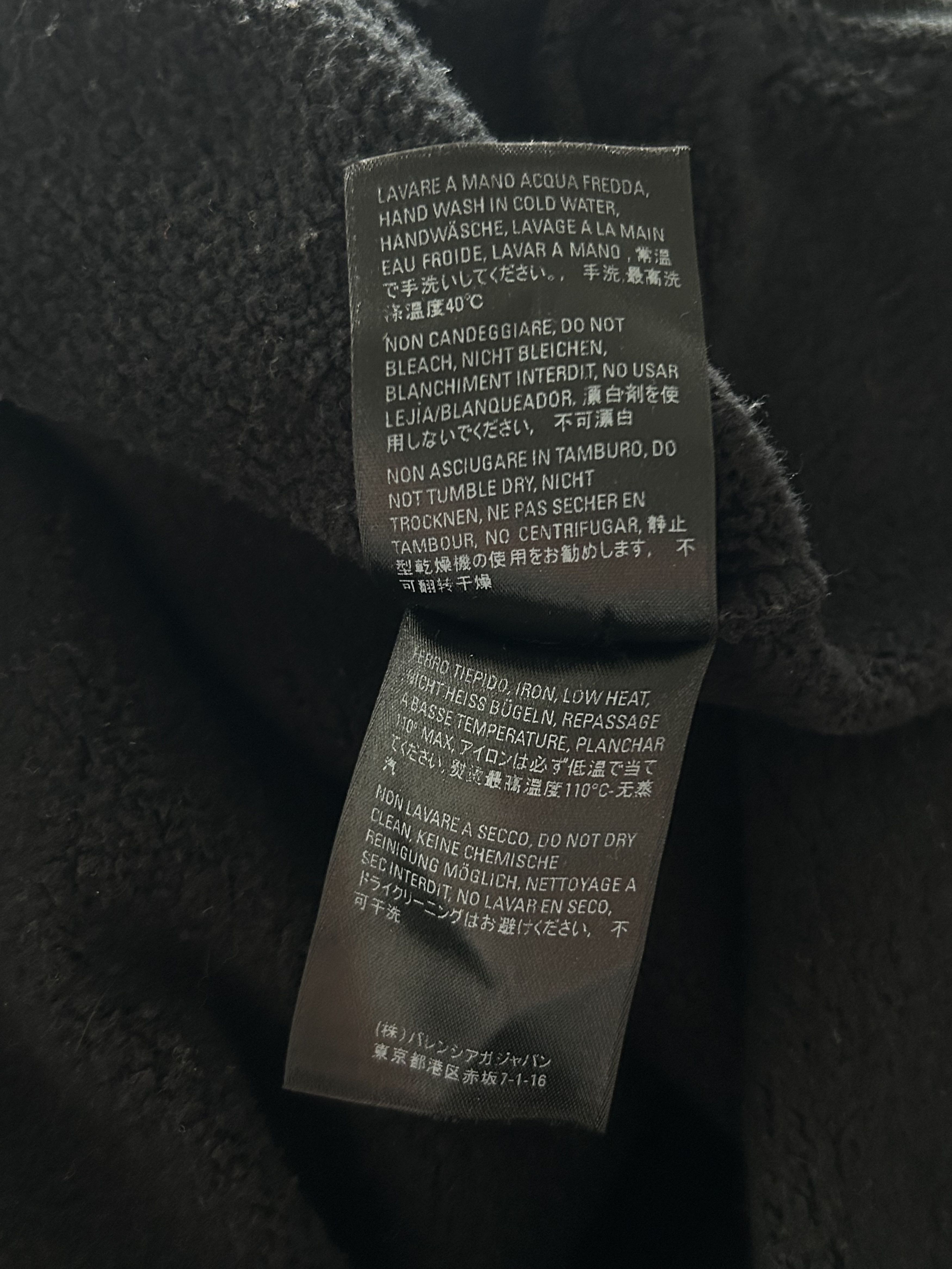 Balenciaga Balenciaga Black Notre Dame Distressed Hoodie Size US XL / EU 56 / 4 - 5 Thumbnail