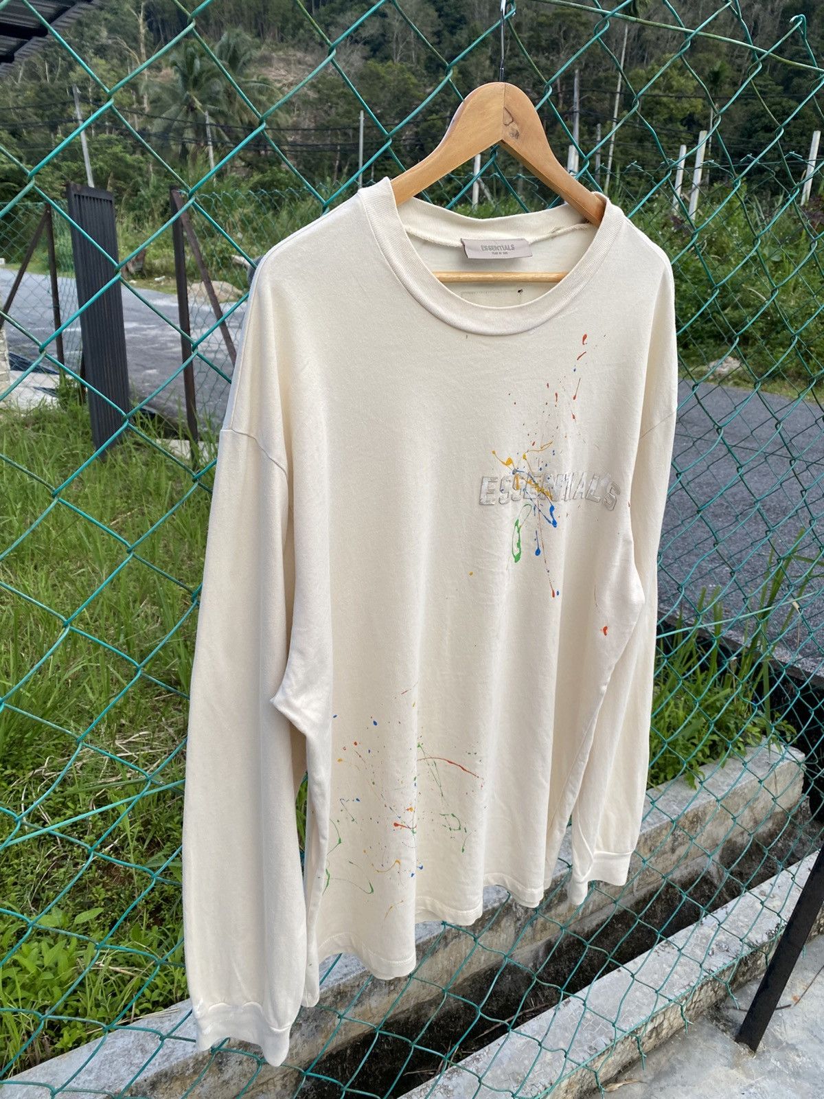 Essentials SS Essentials paint splatter long sleeve tees Size US XL / EU 56 / 4 - 4 Thumbnail