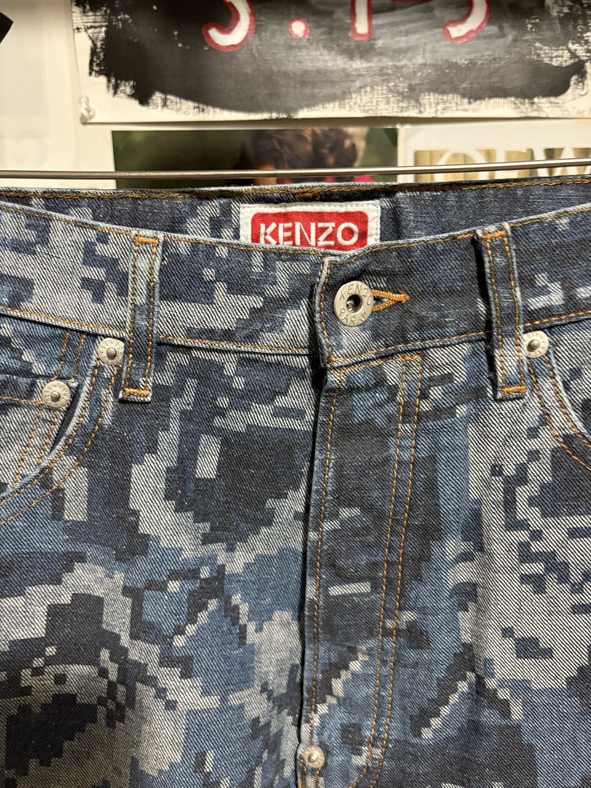 Kenzo Kenzo x Nigo Pixelated Floral Jeans Size US 29 - 4 Thumbnail