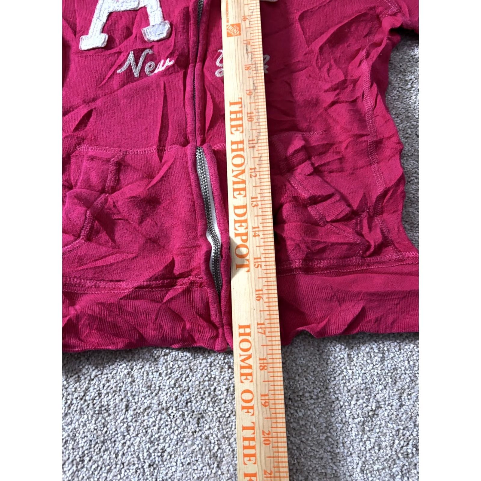 Abercrombie & Fitch Abercrombie & Fitch Hoodie Womens XS Pink Full Zip New York A&F Logo Sweatshirt Size XS / US 0-2 / IT 36-38 - 4 Thumbnail