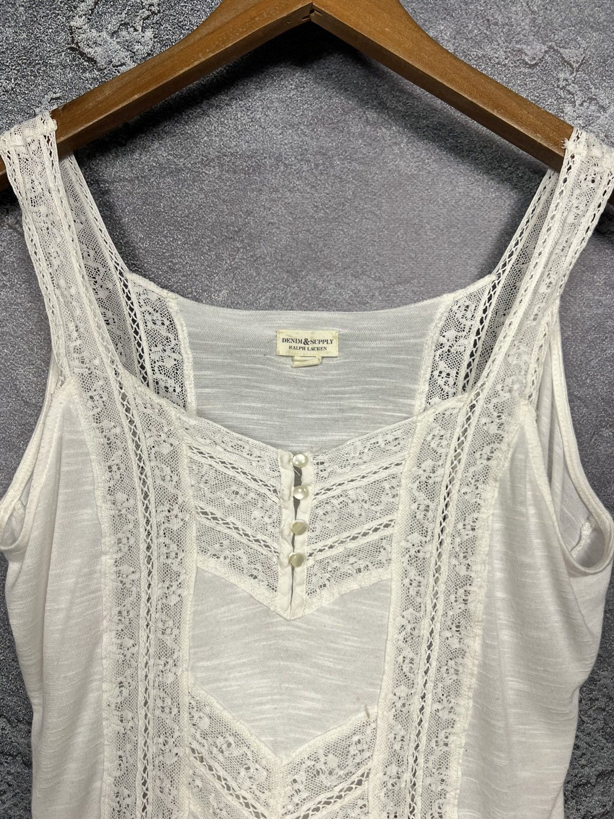 Denim & Supply Ralph Lauren Ralph Lauren Denim and Supply 100% Viscose Tank Top Sleeves Size S / US 4 / IT 40 - 3 Thumbnail