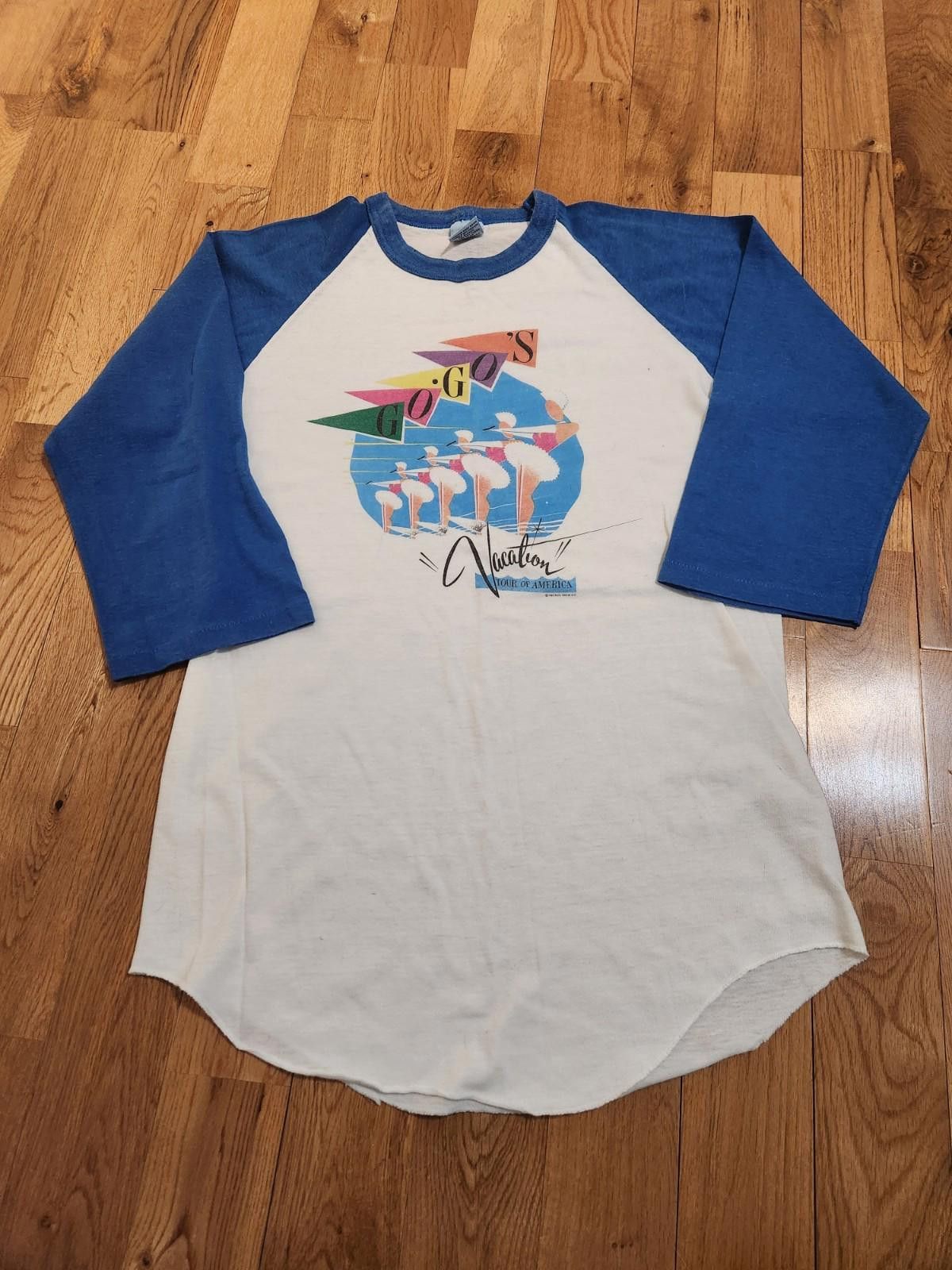 Designer RARE Vintage 80s The Go Go’s Rock Girl Band Tour Size M Size US M / EU 48-50 / 2 - 1 Thumbnail
