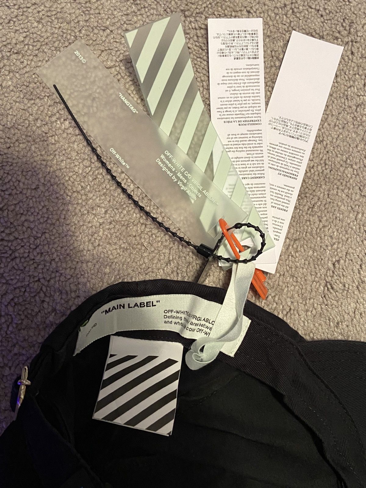 Off-White Off-White c/o Virgil Abloh Caravaggio 5-Panel Hat (FW19) Size ONE SIZE - 4 Thumbnail