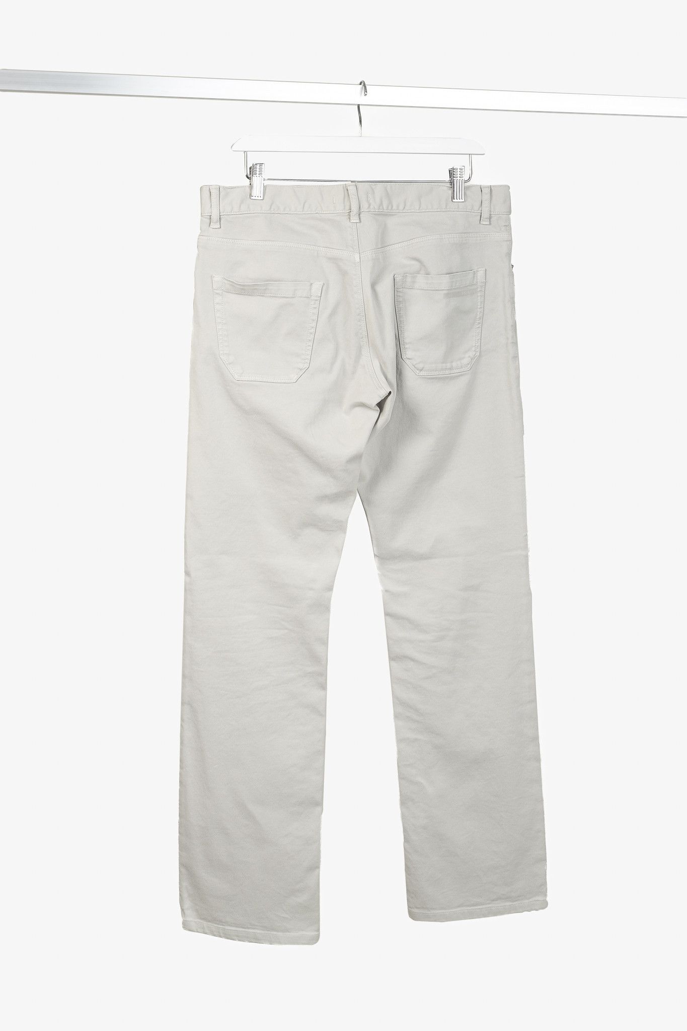 Prada Prada Light-Grey-Wash Classic Fit Straight-Leg Jeans Size US 33 - 2 Thumbnail