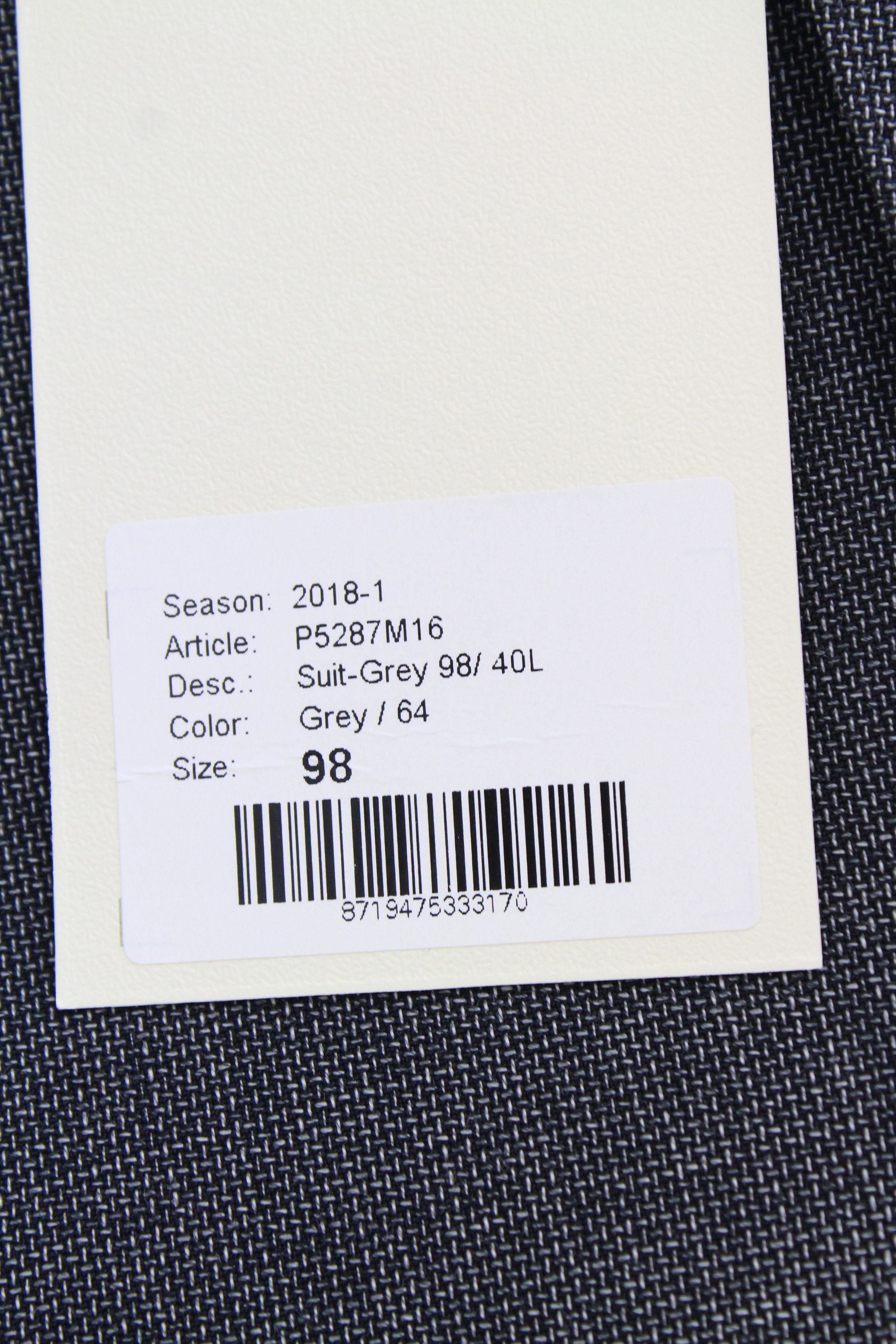 Suitsupply NAPOLI UK40L Grey Wool Super 110's Blazer 61907 Size 40L - 8 Thumbnail
