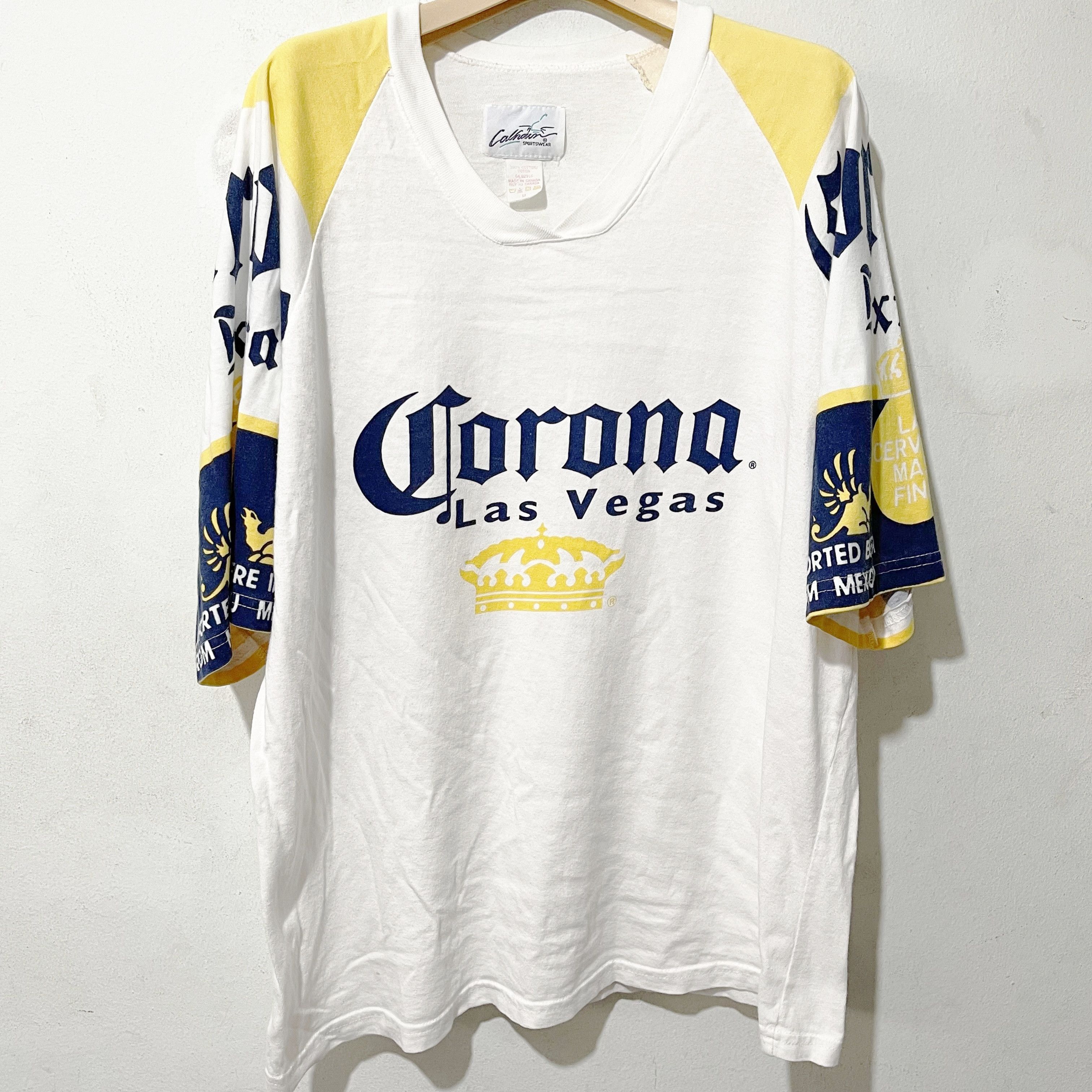 Vintage Vintage 90s Corona Las Vegas Jersey Shirt Size US XL / EU 56 / 4 - 1 Thumbnail