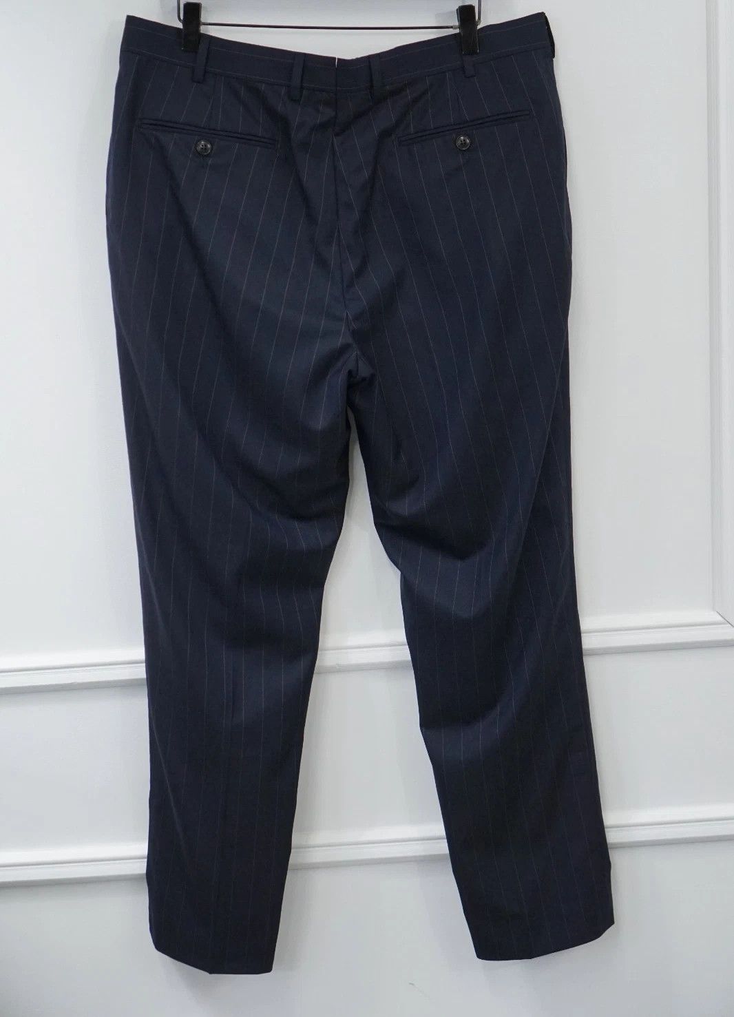 Suitsupply Men Suitsupply Pants Navy Blue Wool Brescia Size UK/US44 Size 44R - 2 Thumbnail