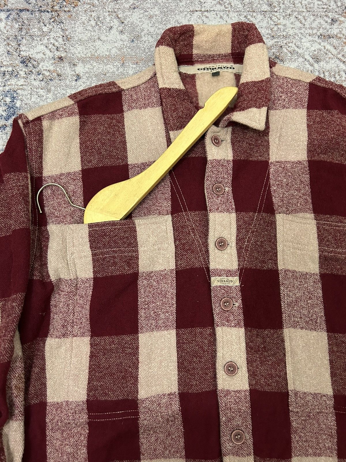 Marithe + Francois Girbaud Vintage Marithe Francois Girbaud Big Pocket Plaid Wool Shirt Size US XL / EU 56 / 4 - 7 Thumbnail