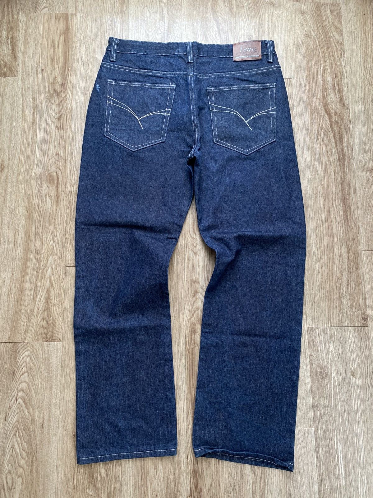 Japanese Brand × Jean VENO Y2K RAW INDIGO DENIM JEANS Size US 36 / EU 52 - 2 Thumbnail