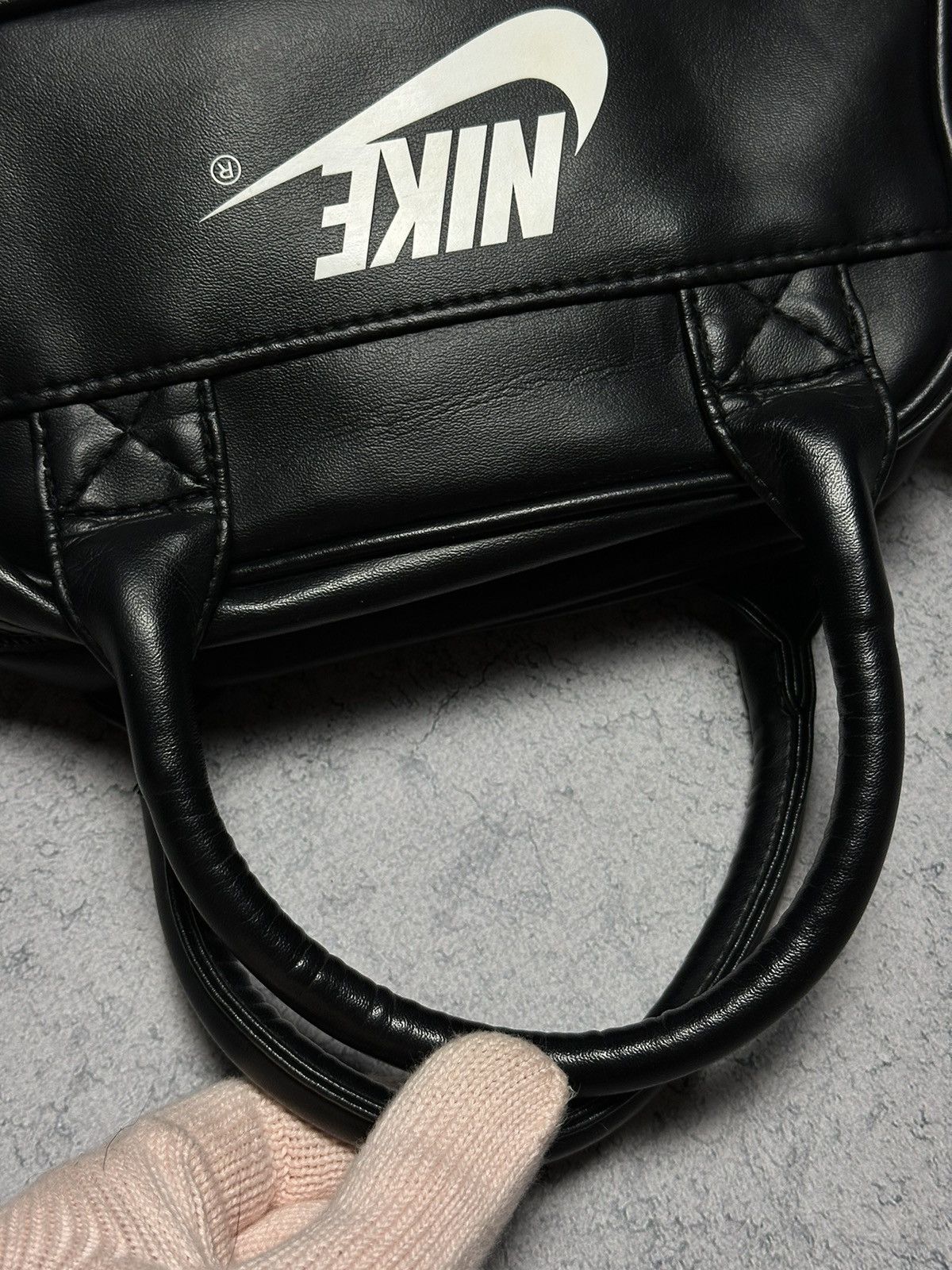 Nike Vintage Nike 90s Leather Hand Bag Size ONE SIZE - 11 Thumbnail