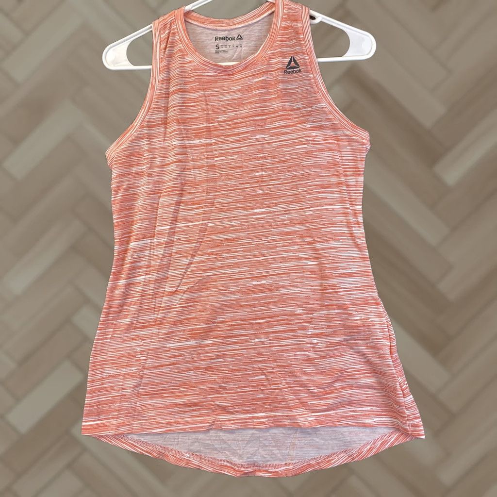 Reebok Reebok Active Tank Top Women S Orange Sleeveless Scoop Neck Pullover Regular Fit Activewear Tank Size S / US 4 / IT 40 - 1 Thumbnail