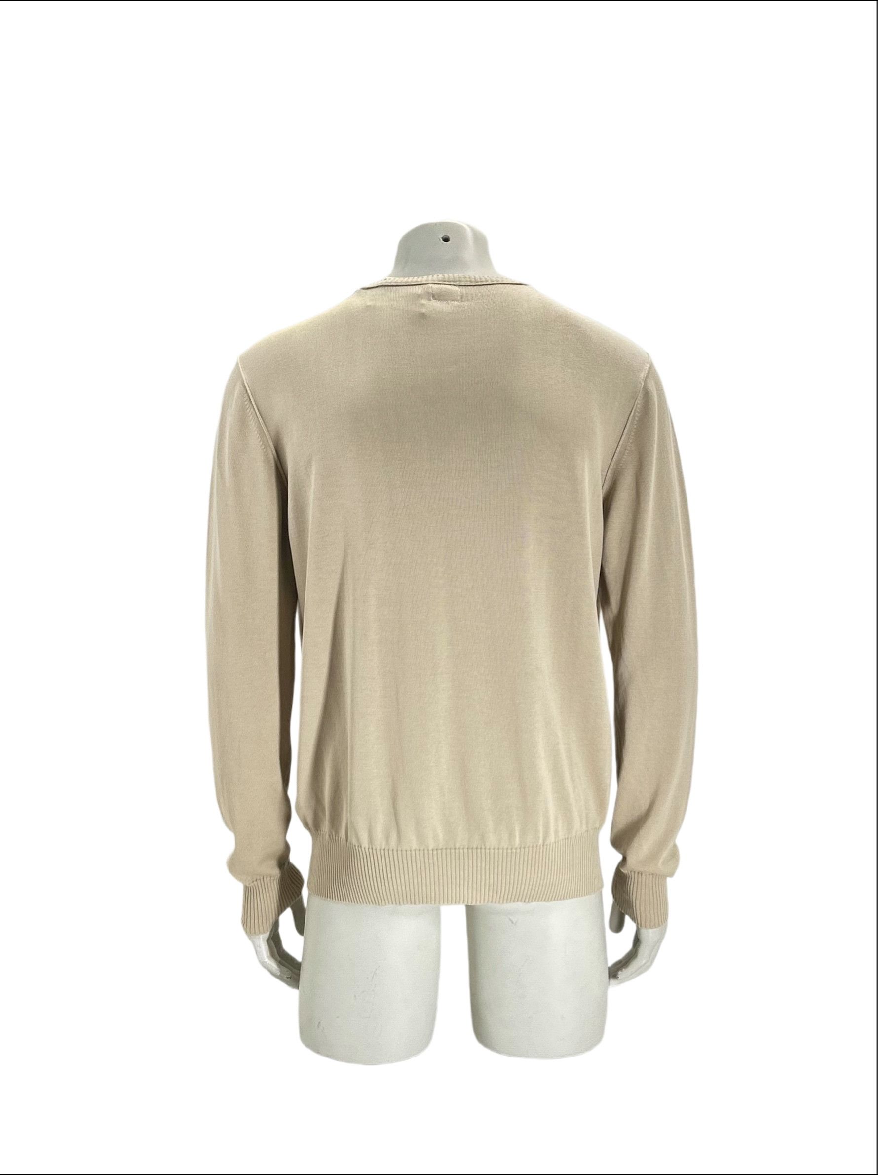 C.P. Company CP Company Beige Fine Gauge Cotton Crew Neck Knitwear SIZE 7 Size US XXL / EU 58 / 5 - 3 Thumbnail