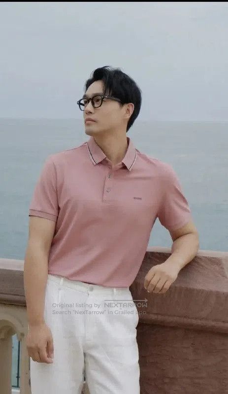 Burberry Burberry Pink Cotton Men's Polo Shirt. Size US S / EU 44-46 / 1 - 8 Thumbnail