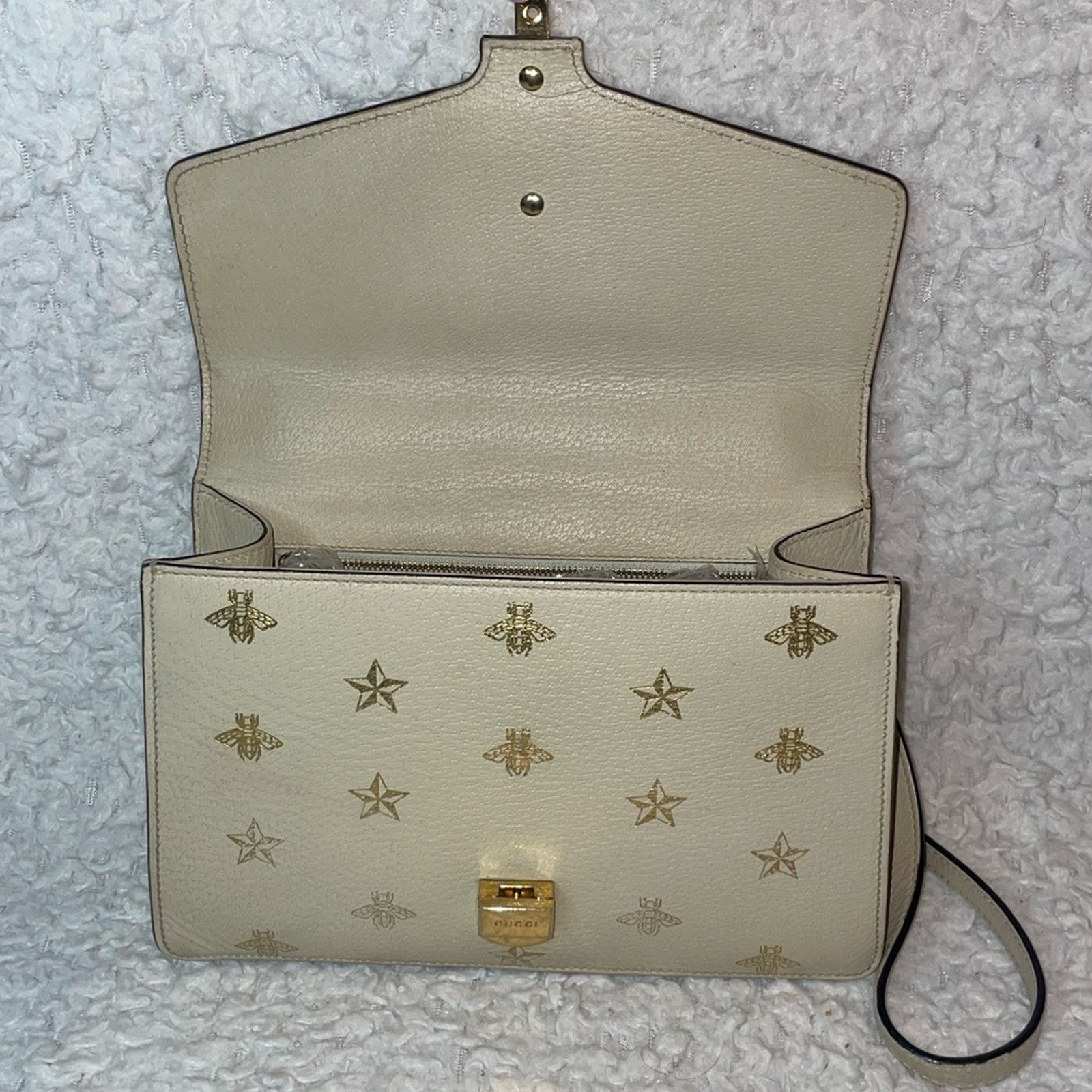 Gucci Gucci Sylvie Bee Star Leather Bag Size ONE SIZE - 9 Thumbnail