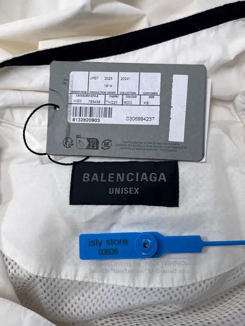 Balenciaga Balenciaga 3B Embroidered Color Block Jacket White Size US XS / EU 42 / 0 - 5 Thumbnail