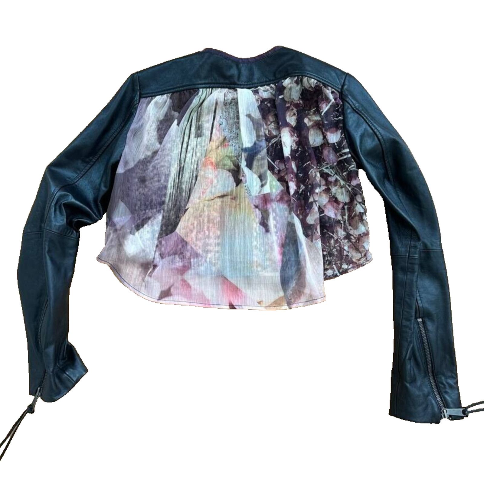 Diesel Diesel Women Leather Biker Jacket Lond Sleeve Size M A000610 Size M / US 6-8 / IT 42-44 - 7 Thumbnail