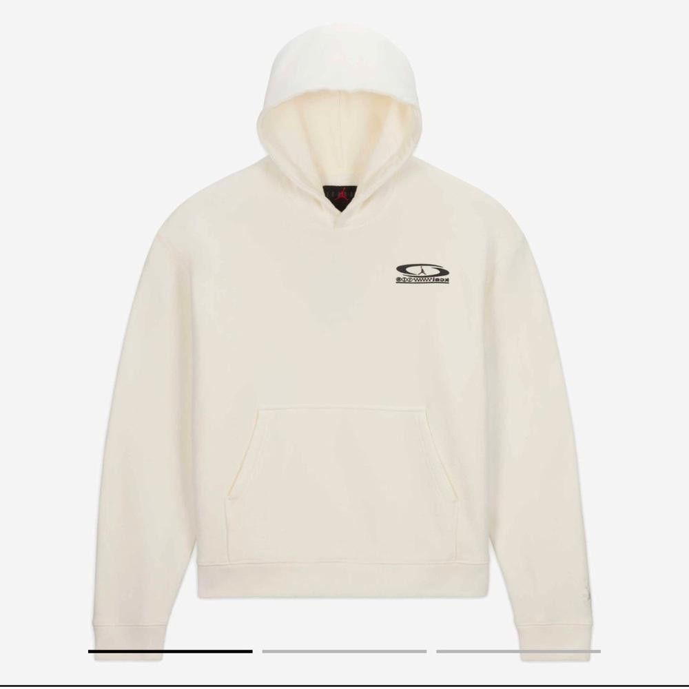 Designer RARE Air Jordan Men's Travis Scott Pullover Sail Hoodie Size US XXL / EU 58 / 5 - 7 Thumbnail