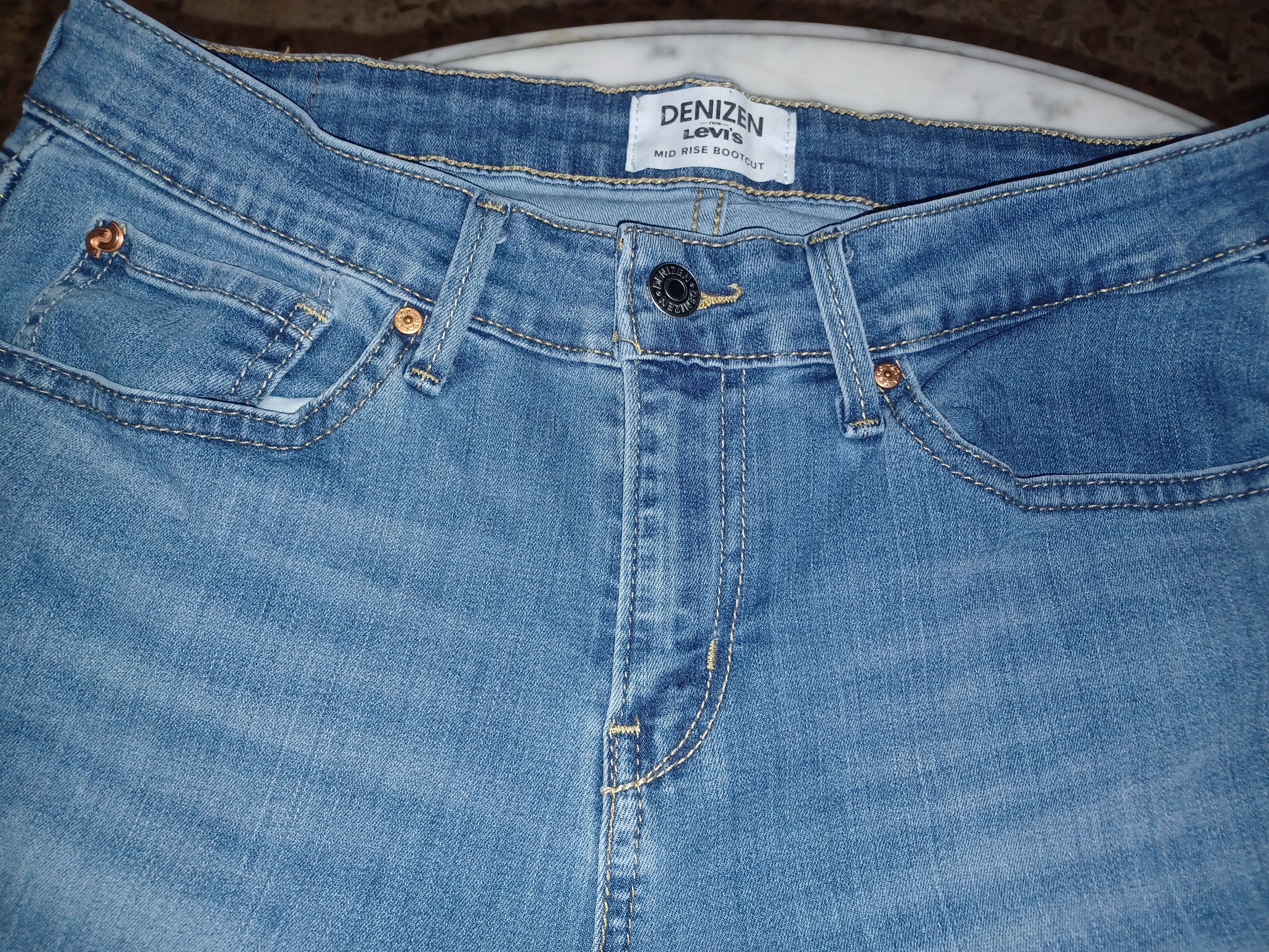 Levi's Levi's Denizen Women's Mid Rise Bootcut Blue Jeans Size 34" / US 12 / IT 48 - 2 Thumbnail