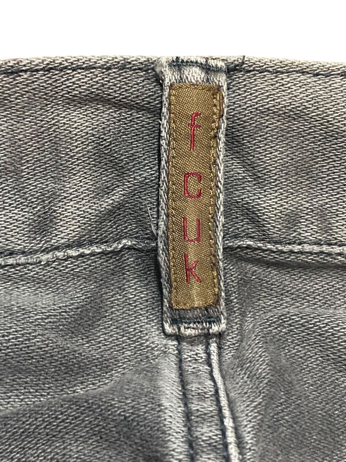 FCUK × French Connection Y2K Fuck Corduroy x Half Jeans Distressed Baggy Jeans Size US 32 / EU 48 - 14 Thumbnail