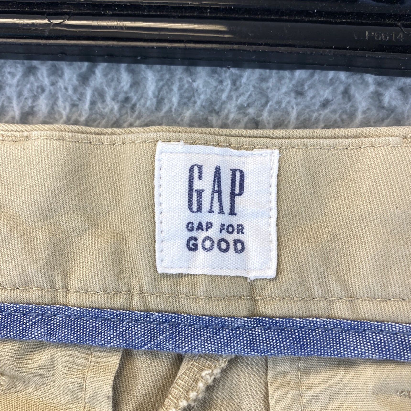 Gap VINTAGE Gap Mens Chino Pants - Flat Front Slim Fit Casual Cotton Blend Size 30x32 Beige Size US 30 / EU 46 - 5 Thumbnail