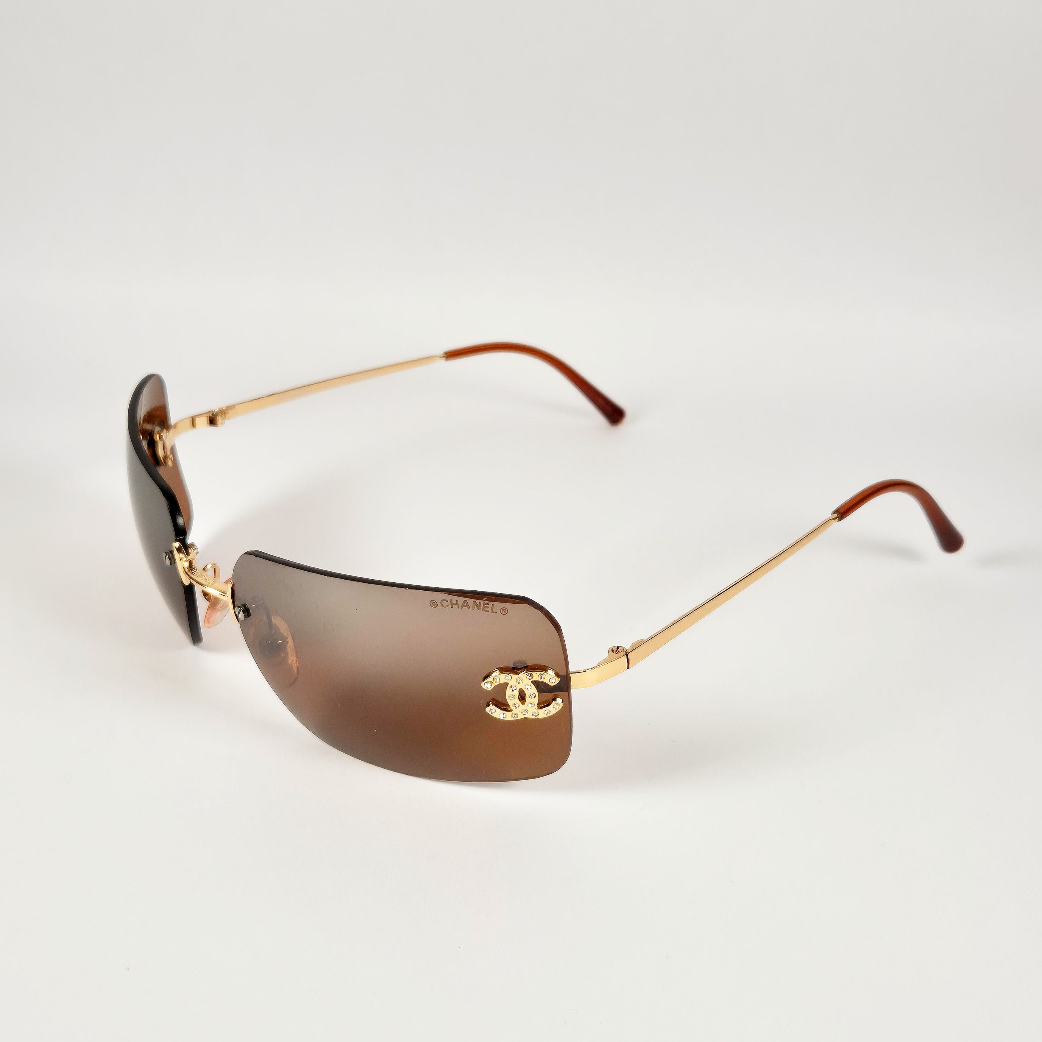 Chanel VERY RARE CHANEL GOLD RIMLESS SUNGLASSES | Grailed display picture 1