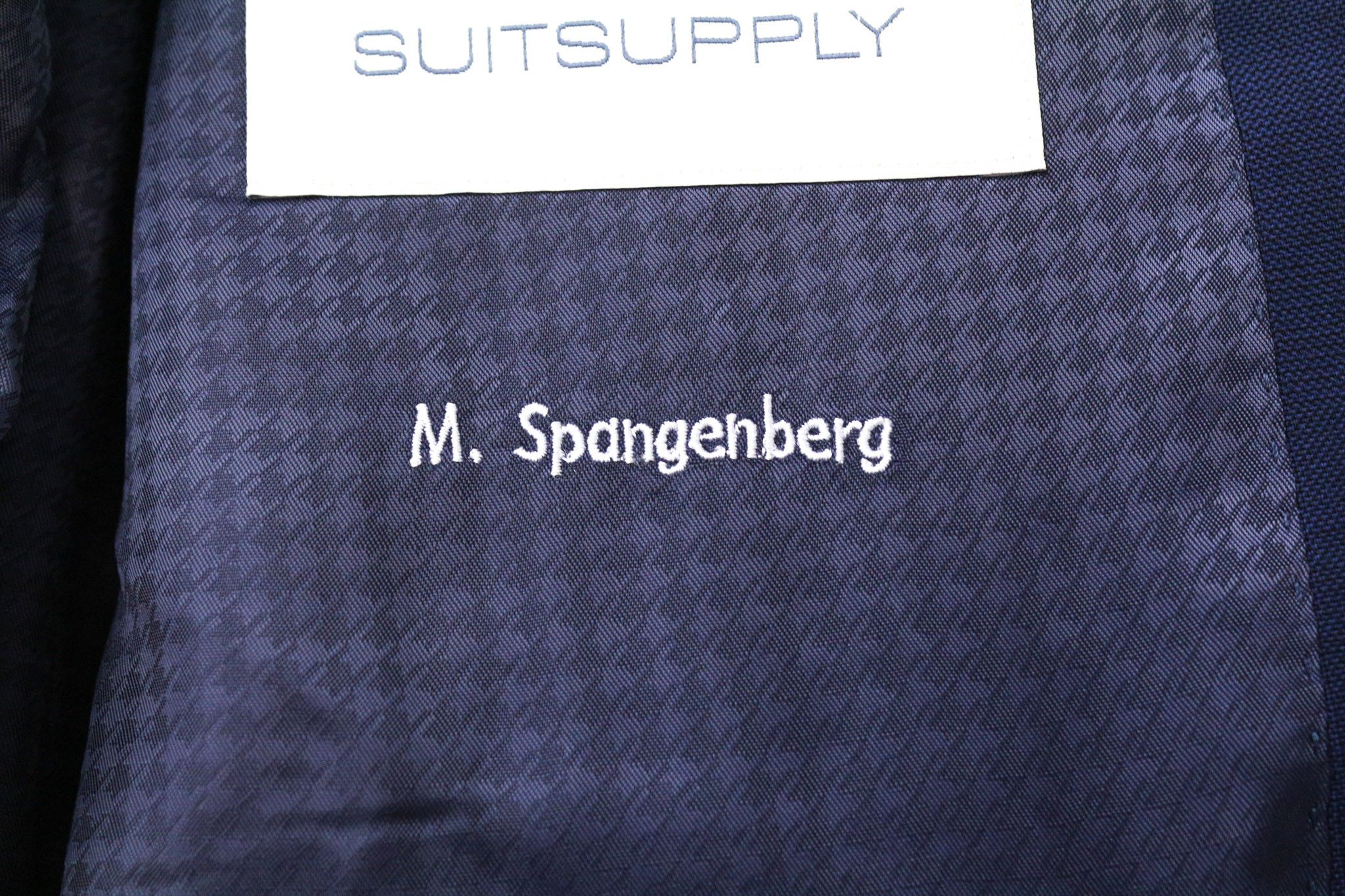 Suitsupply LA SPALLA UK44R Blue Wool Lined Suit 75153 Size 44R - 15 Thumbnail