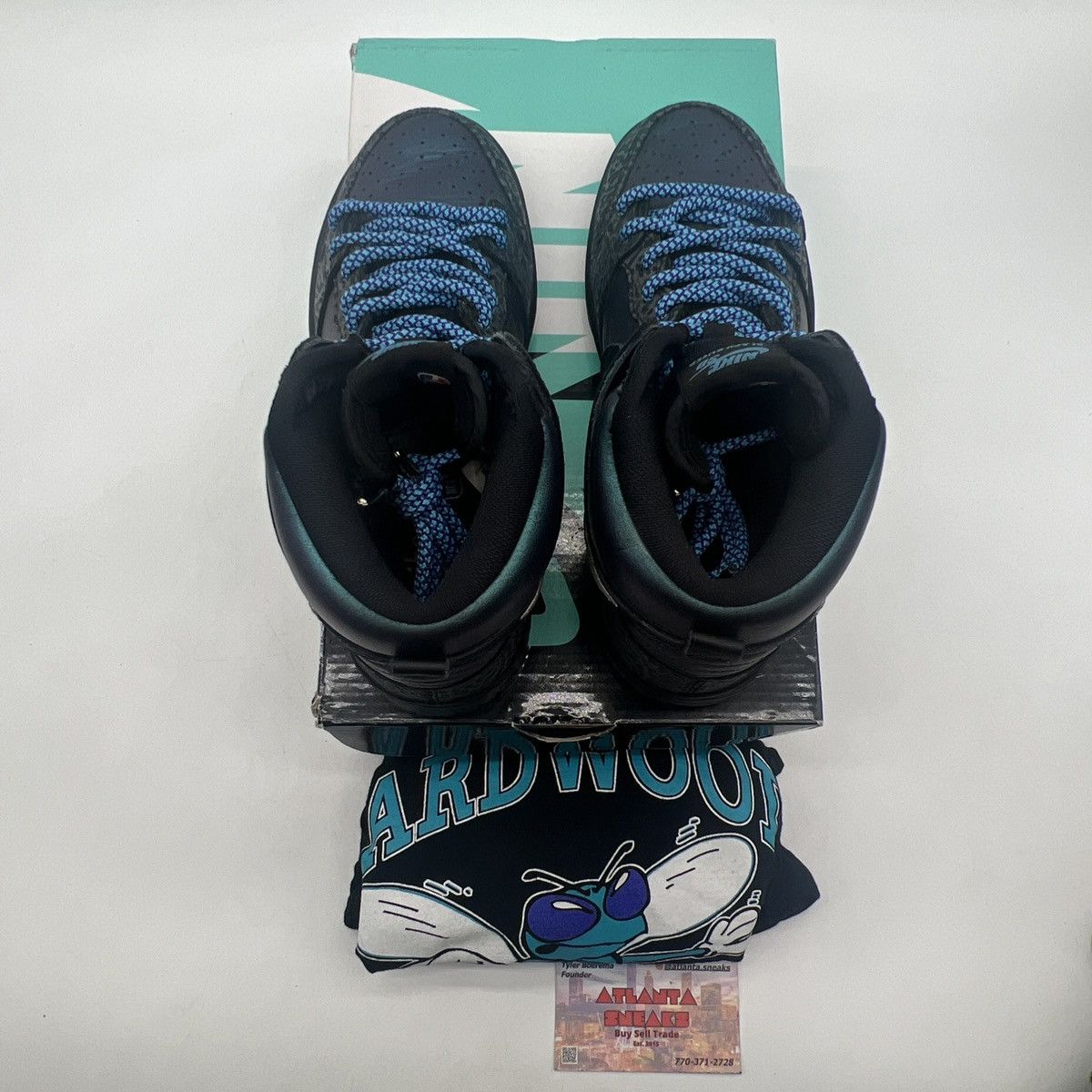 Nike Black sheep x nike dunk high sb black hornet Size US 6 / EU 39 - 6 Thumbnail
