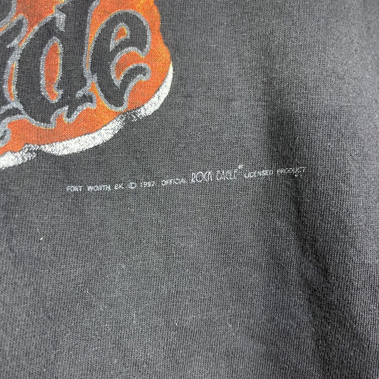 Vintage Vintage 90s Rock Eagle Snake Flame Live To Ride Tee Size US XL / EU 56 / 4 - 5 Thumbnail