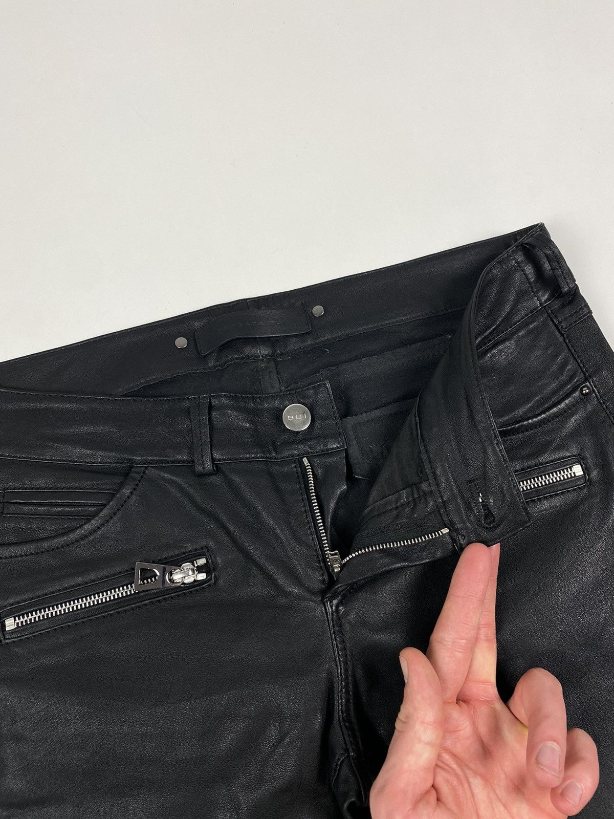 Other WMNS Barbara Bui Leather Biker Pants Size 27" / US 4 / IT 40 - 8 Thumbnail