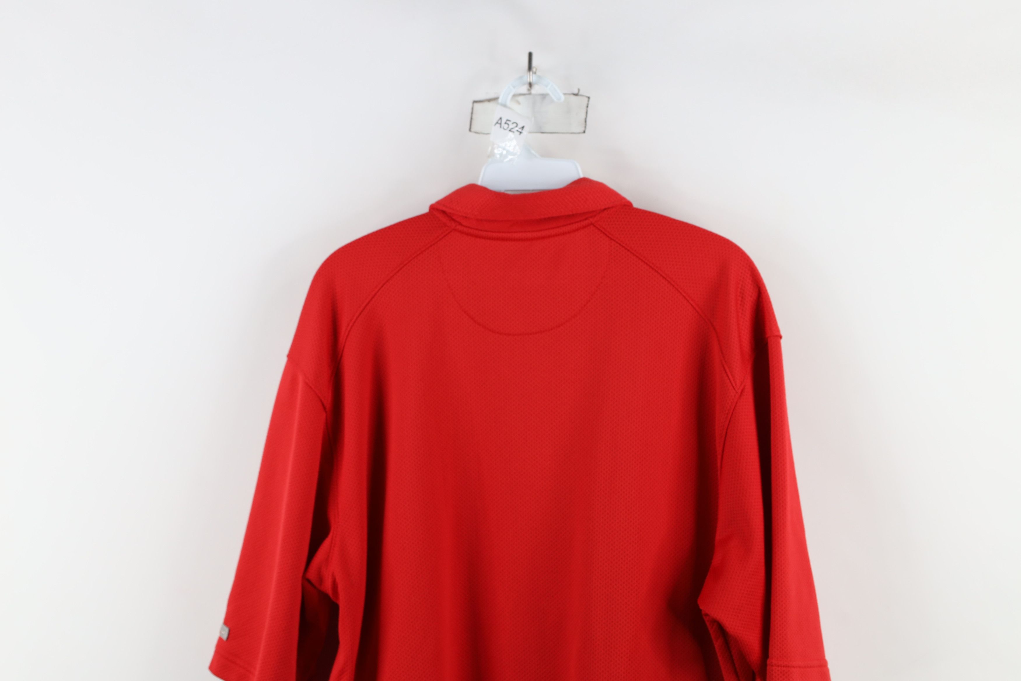Nike × Vintage Vintage Nike Swoosh Ohio State University Thermal Knit Polo Size US M / EU 48-50 / 2 - 15 Thumbnail