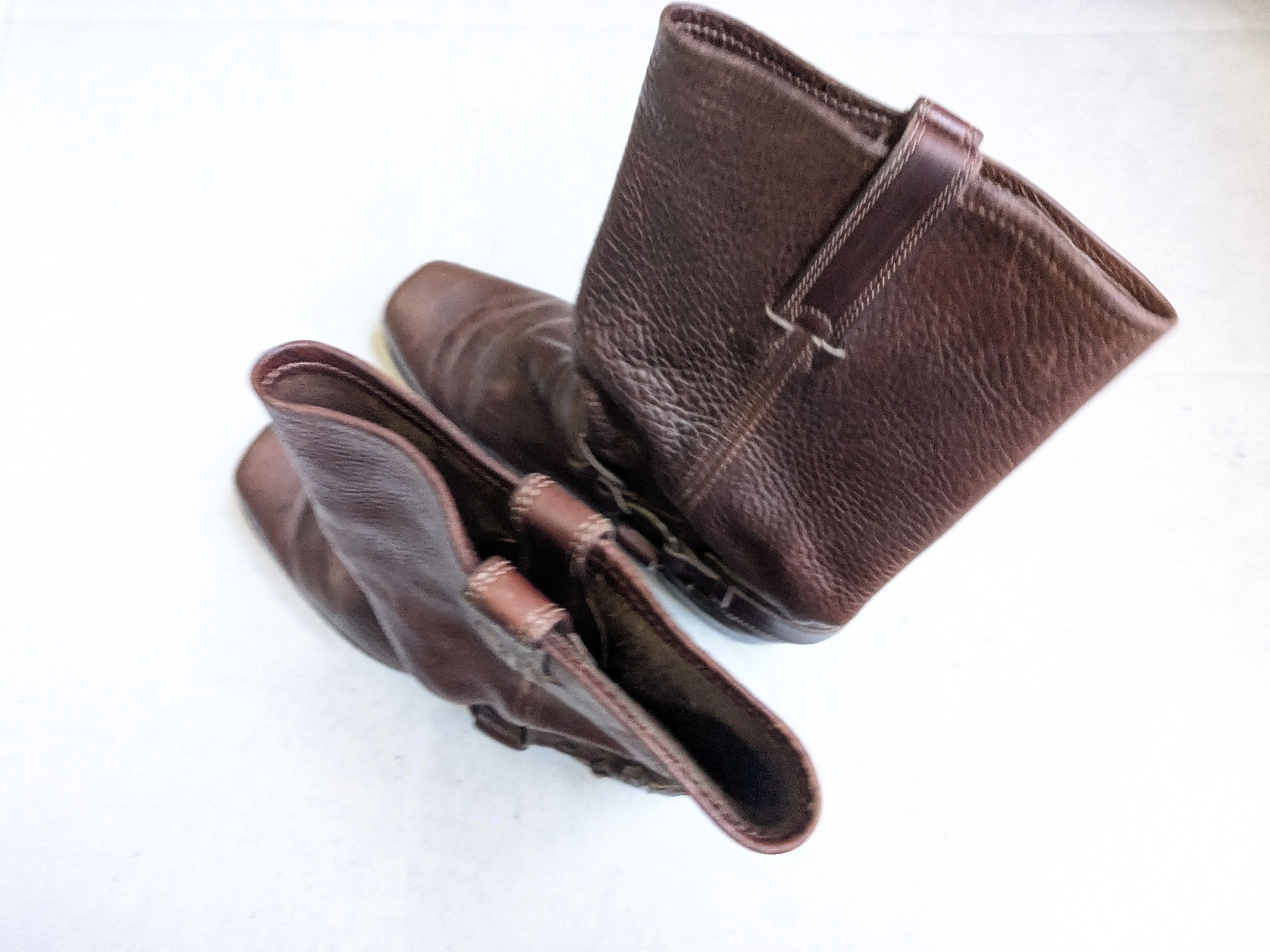 Frye Frye Harness Brown Leather 10 M Leather Buckle Size US 10 / EU 43 - 14 Thumbnail