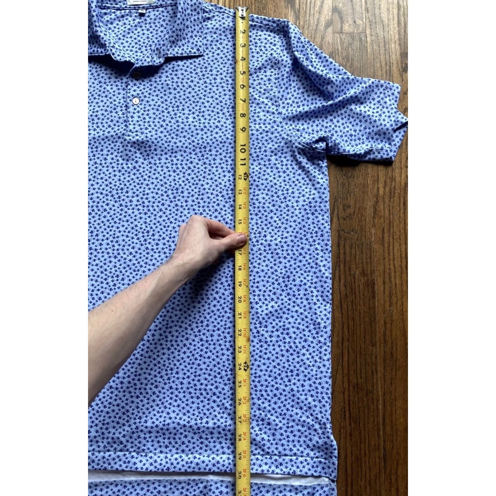 Peter Millar Peter Millar Polo Shirt Mens XL Summer Comfort Golf Blue AOP Preppy Fishing Tackle Theme Size US XL / EU 56 / 4 - 7 Thumbnail
