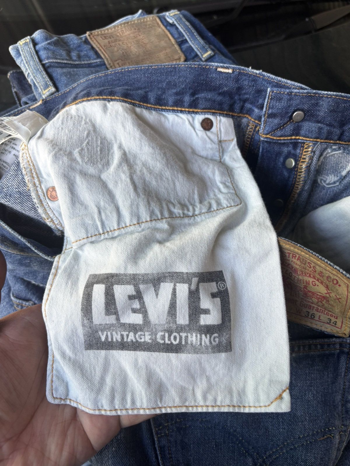 Levi's Levis 501xx (LVC) Made In USA Selvedge Jeans Size US 36 / EU 52 - 7 Thumbnail