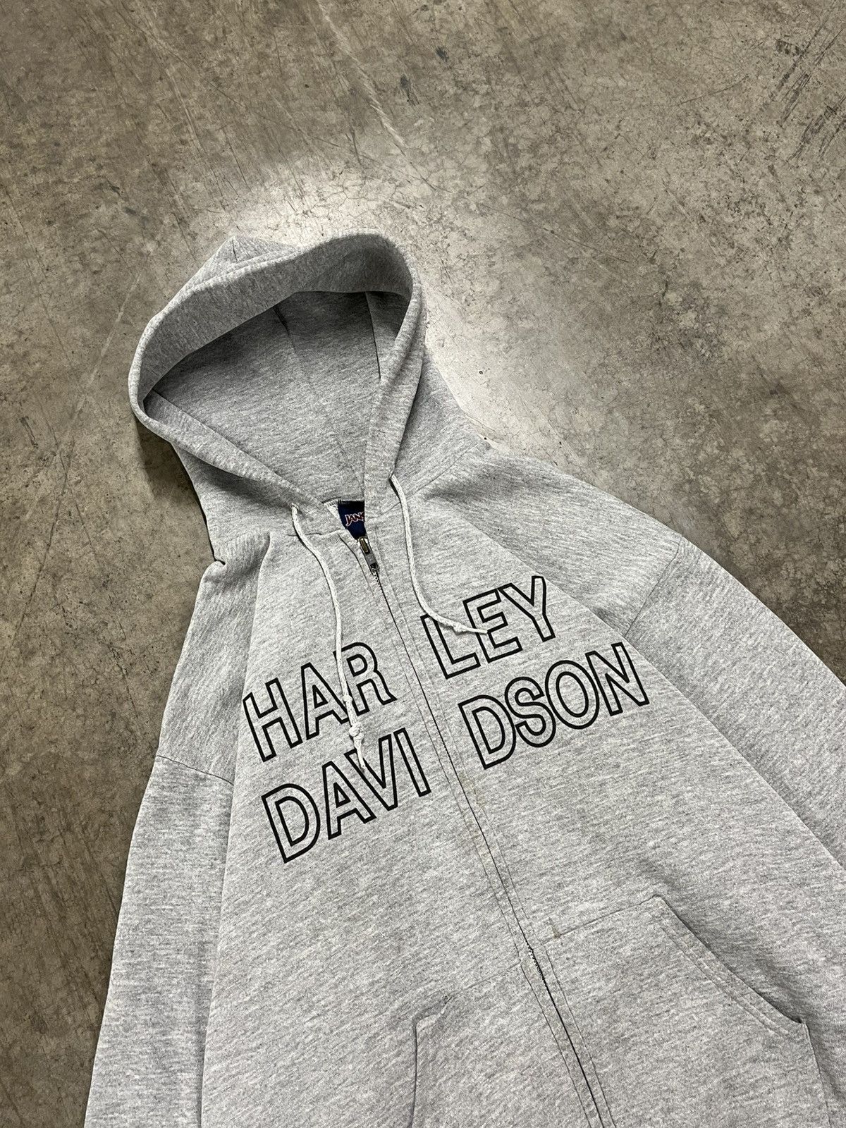 Harley Davidson × Vintage Harley Davidson spell out vintage zip up hoodie skater hype Size US L / EU 52-54 / 3 - 5 Thumbnail