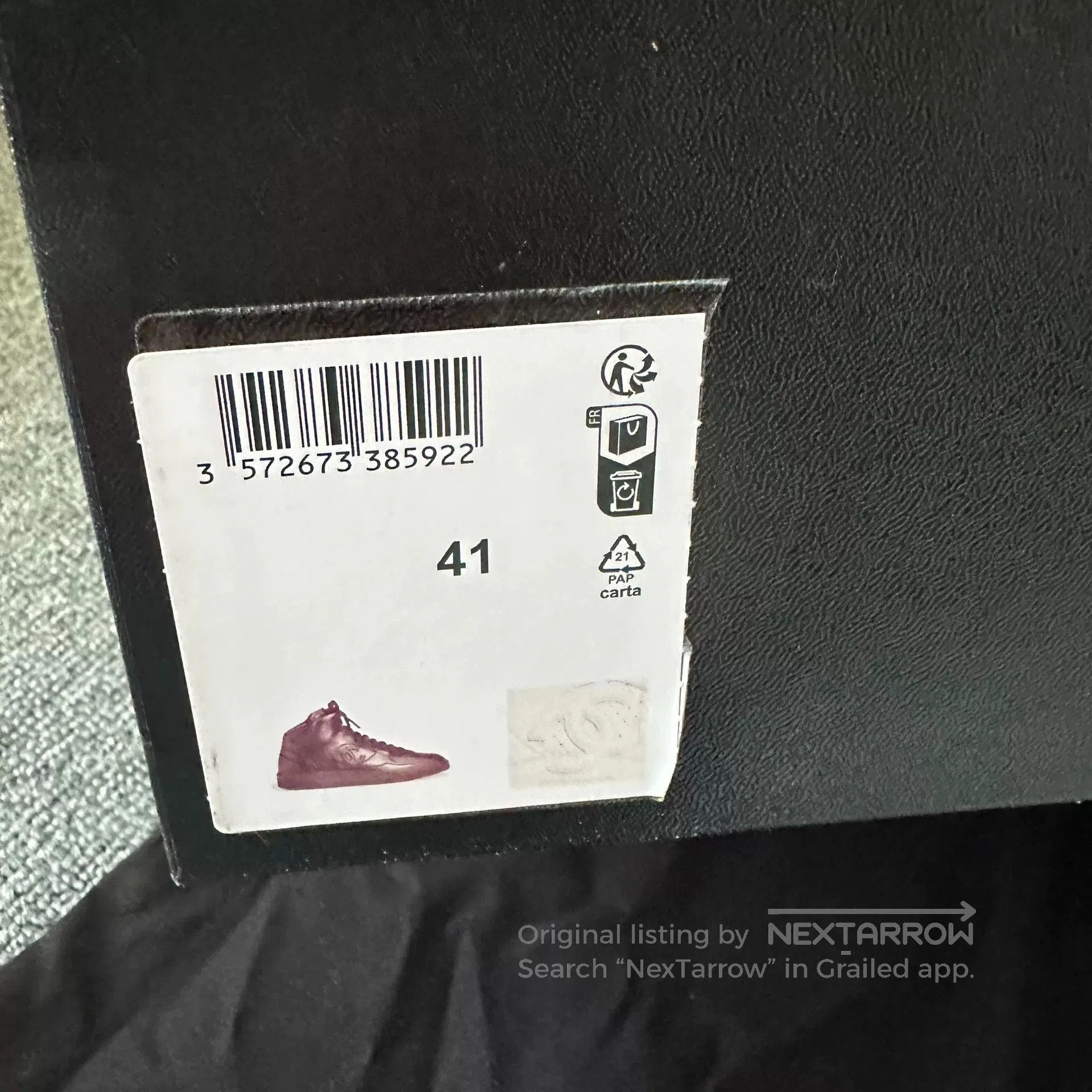 Chanel Chanel White High-Top Air Force 1 Sneakers. Size US 8 / EU 41 - 5 Thumbnail