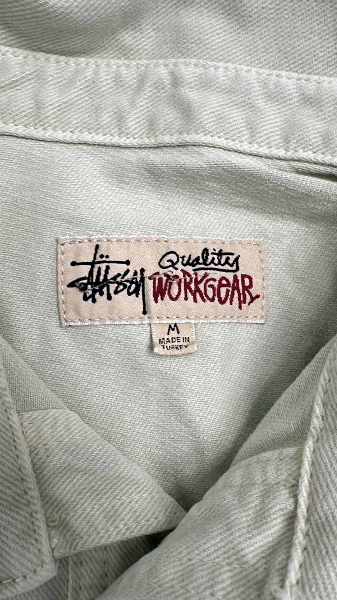 Stussy × Vintage Stüssy FW22 Western Denim Shirt Cream Medium Size US M / EU 48-50 / 2 - 4 Thumbnail