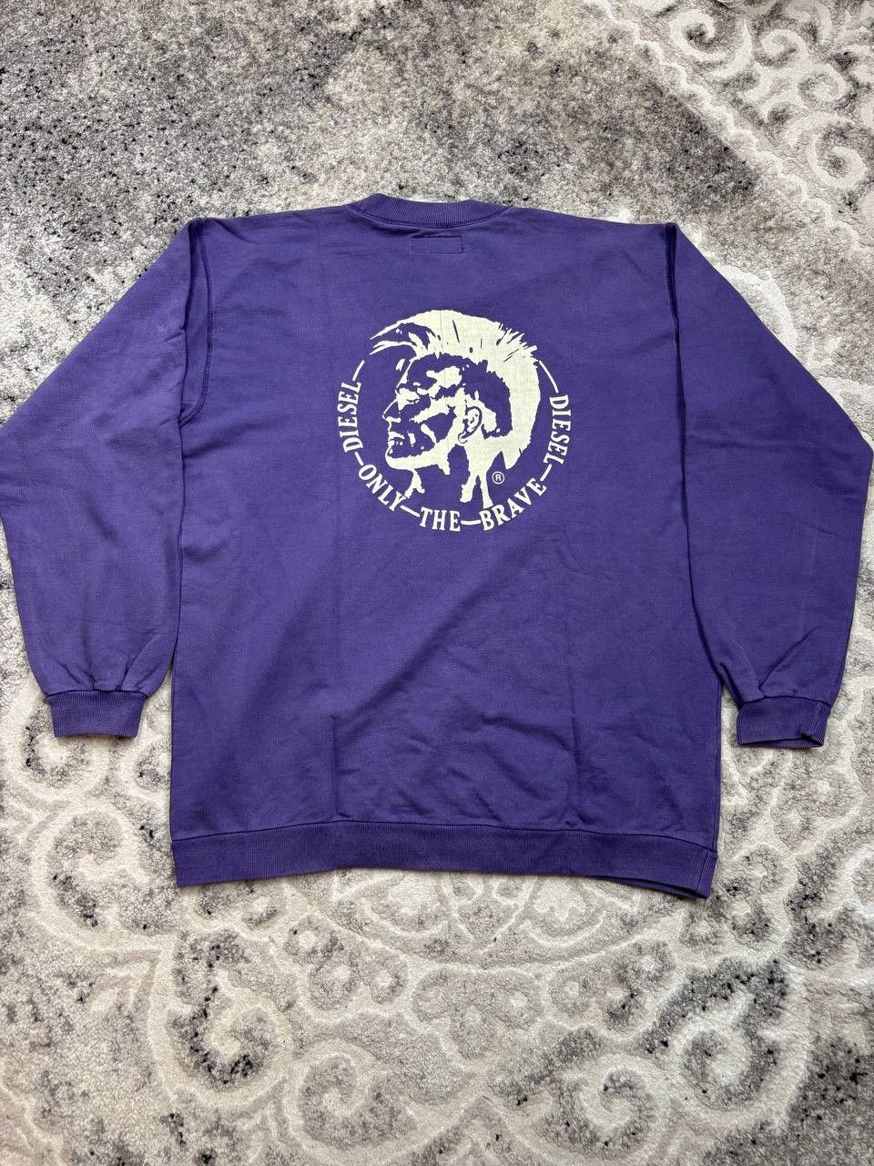 Diesel Rare Vintage Diesel Only The Brave Crewneck Purple XL Size US XL / EU 56 / 4 - 7 Thumbnail