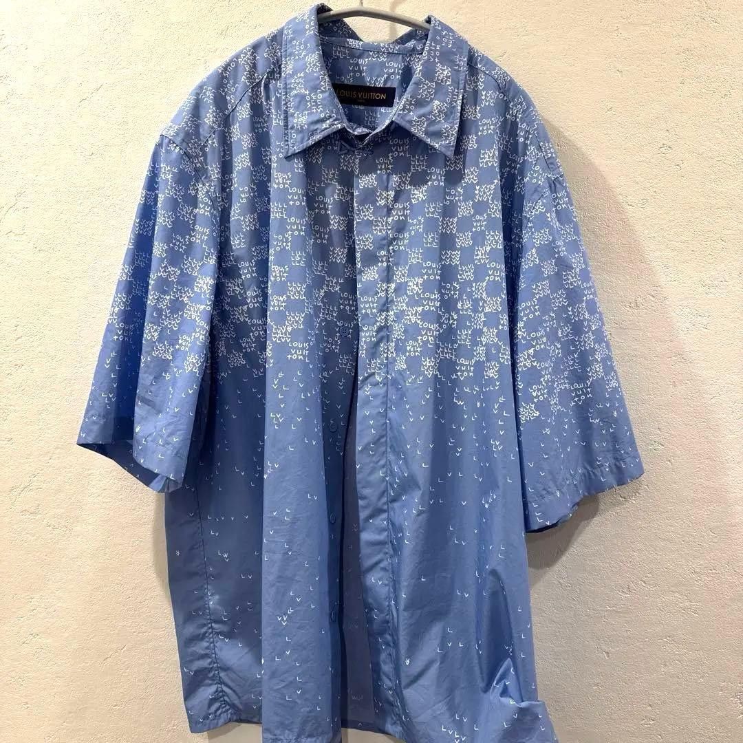 Louis Vuitton Louis Vuitton Damier Spread Cotton Short Sleeve Shirt Size US L / EU 52-54 / 3 - 12 Thumbnail