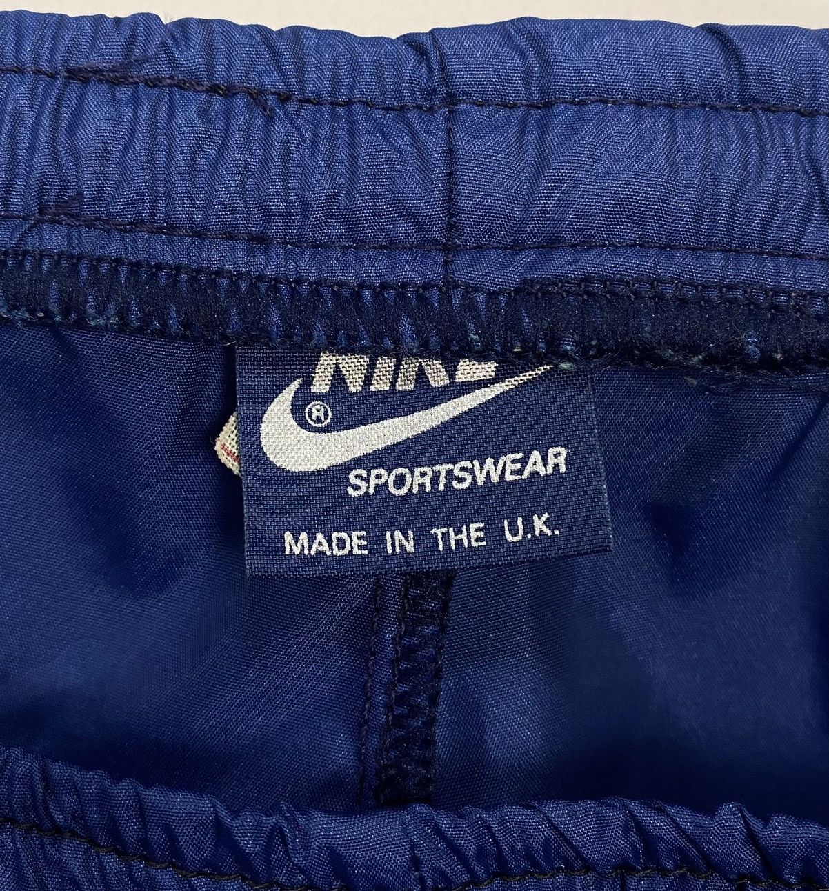 Nike Vintage 80s 90s Nike Windbreaker Nylon Pants Blue Jogger Size US 32 / EU 48 - 6 Thumbnail